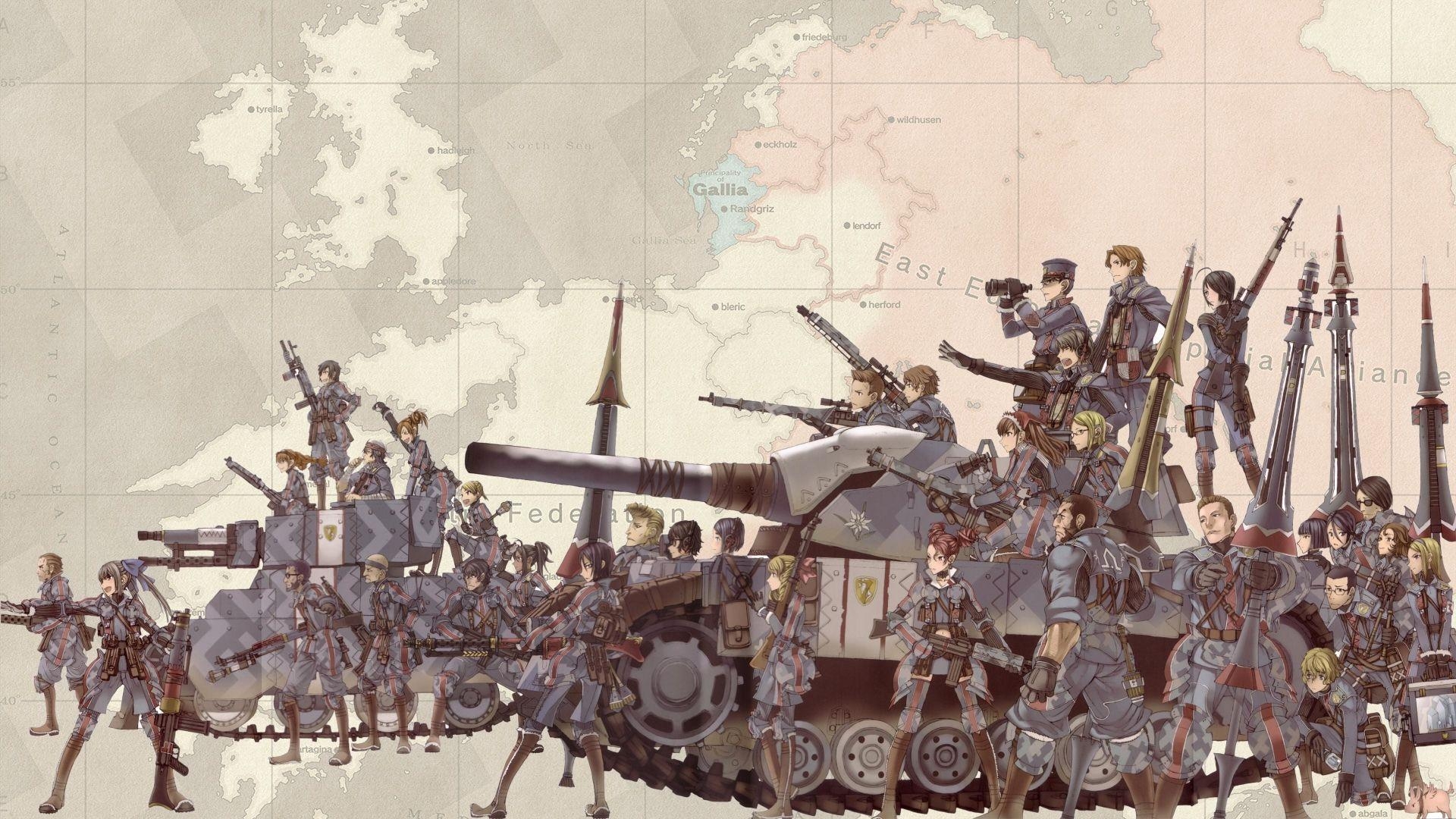 1920x1080 Found two pretty cool Valkyria Chronicles wallpaper, merged them, Desktop