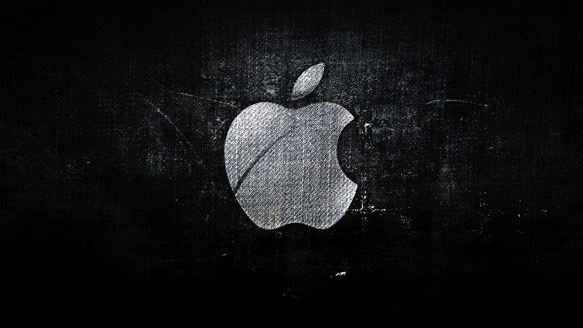 1920x1080 Black and White Apple Wallpaper, Desktop