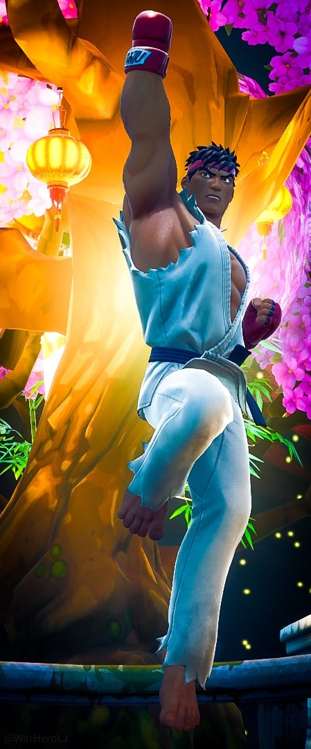 450x1080 Ryu Fortnite wallpaper, Phone