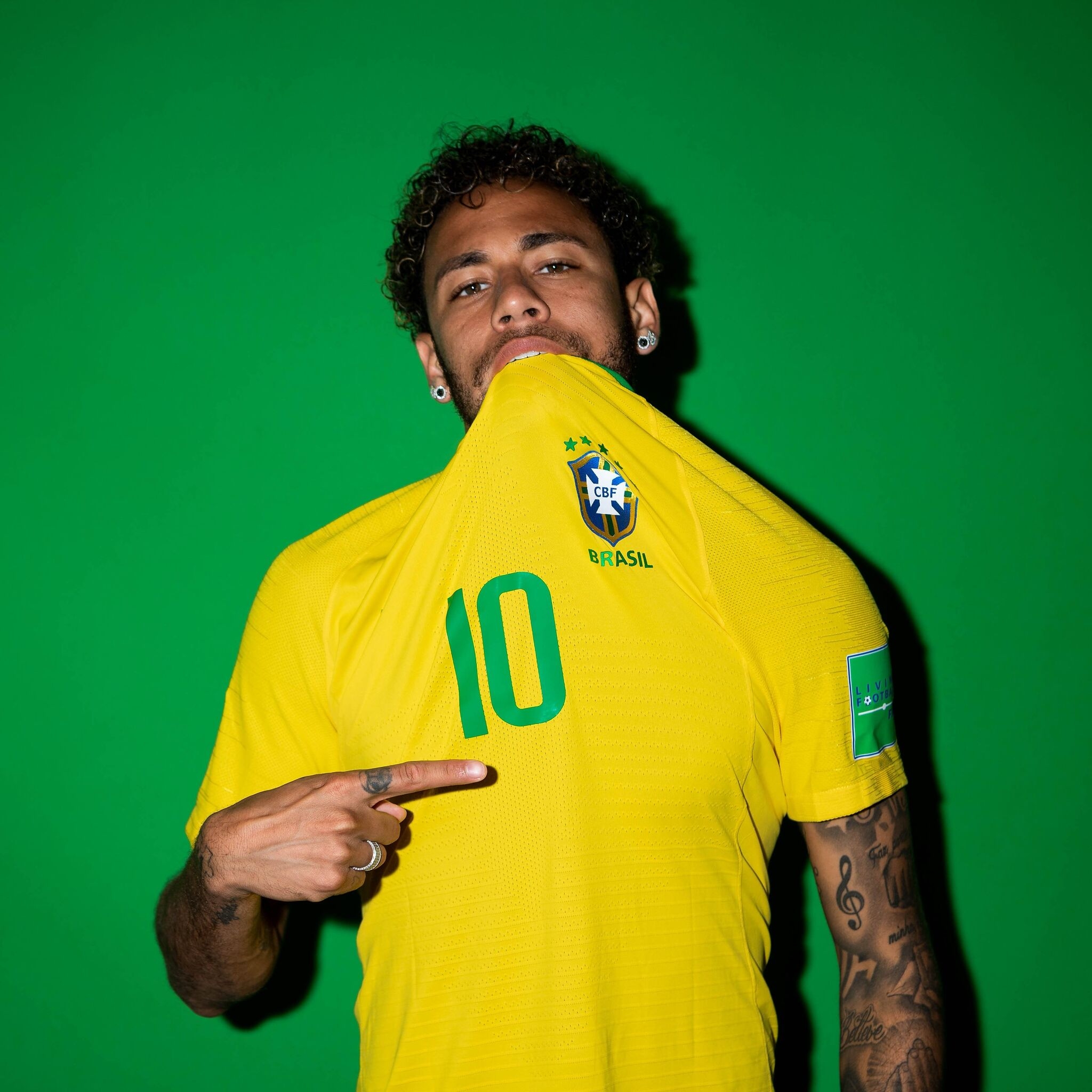 2050x2050 Neymar Jr Brazil Portraits 2018 iPad Air HD 4k Wallpaper, Image, Background, Photo and Picture, Phone