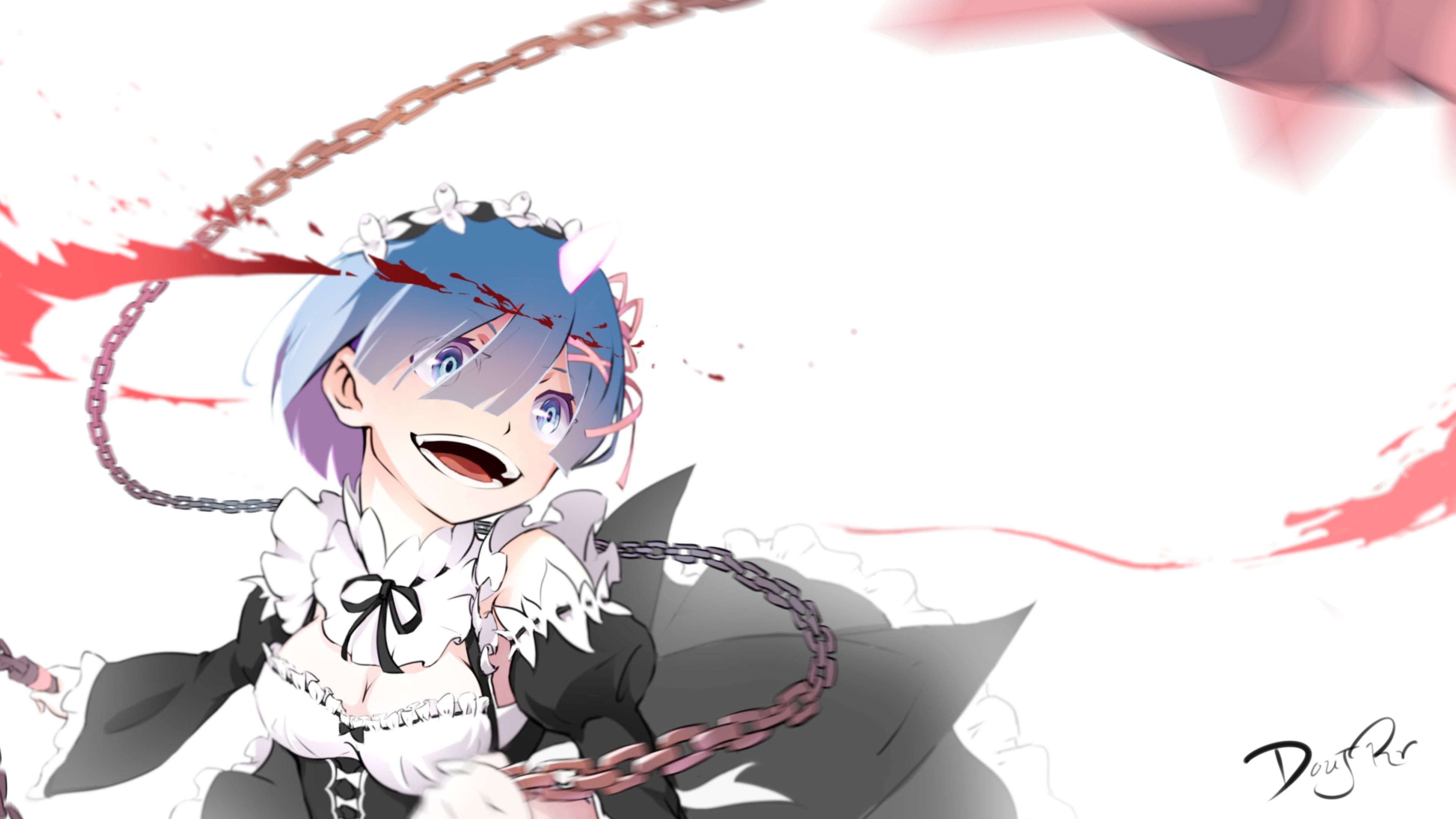 3840x2160 Rem (Re:Zero):Zero Kara Hajimeru Isekai Seikatsu, Desktop