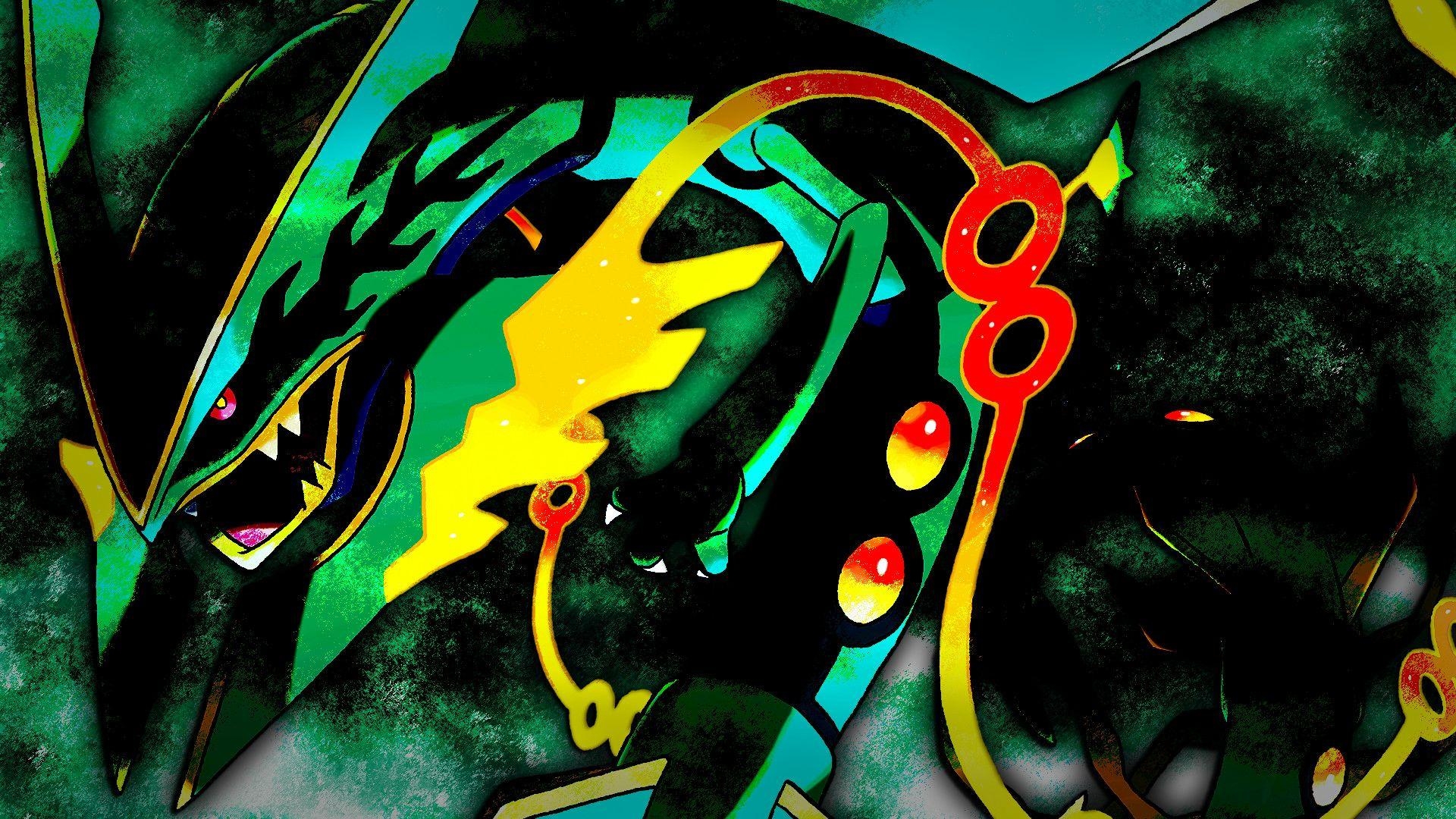 1920x1080 Shiny Rayquaza Wallpaper, Desktop