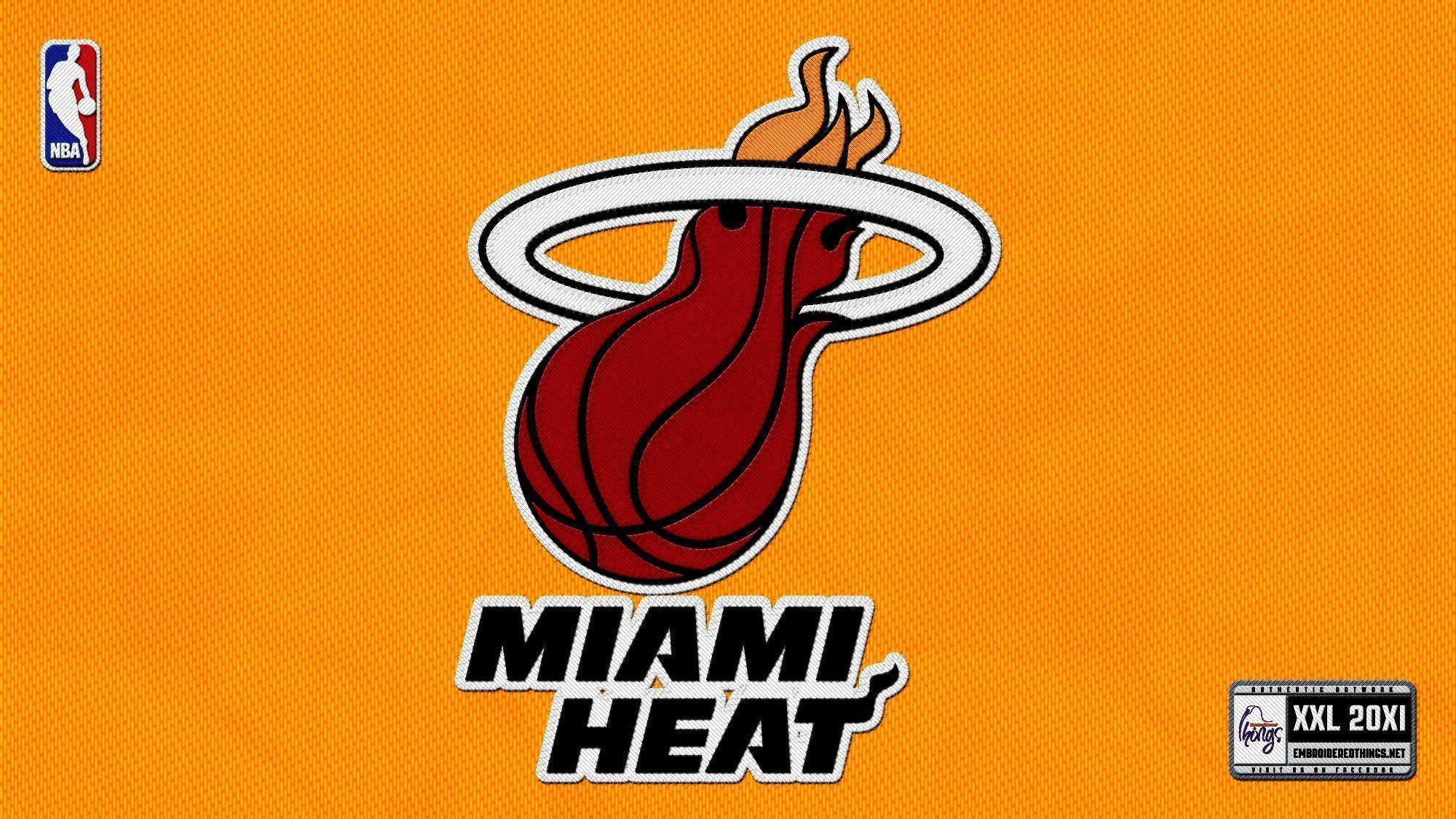 2000x1130 Miami Heat Logo Black Background Wallpaper Wallpaper, Desktop