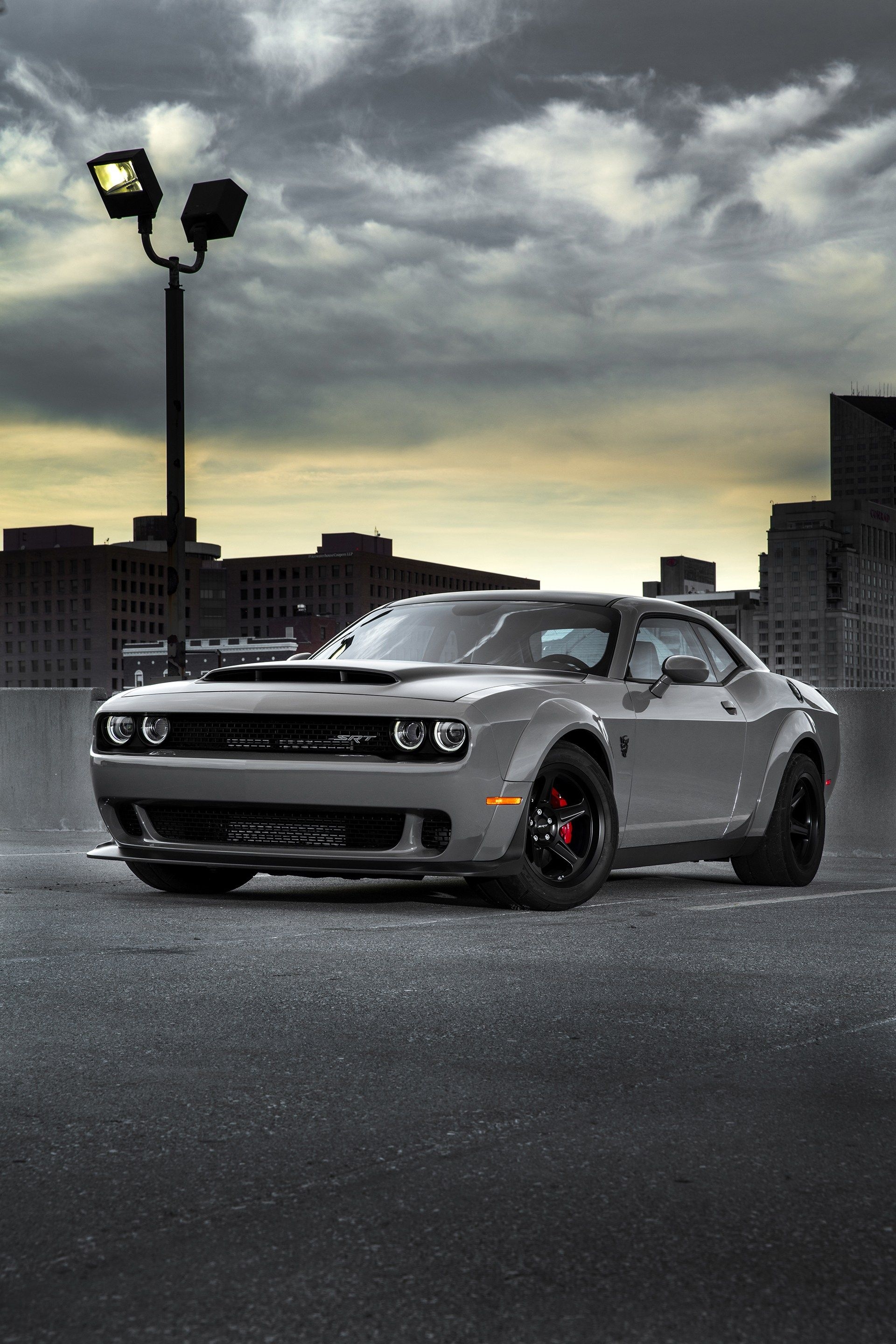 1920x2880 First Production 2018 Dodge Challenger Srt Demon Rolls Off iPhone Wallpaper, Phone