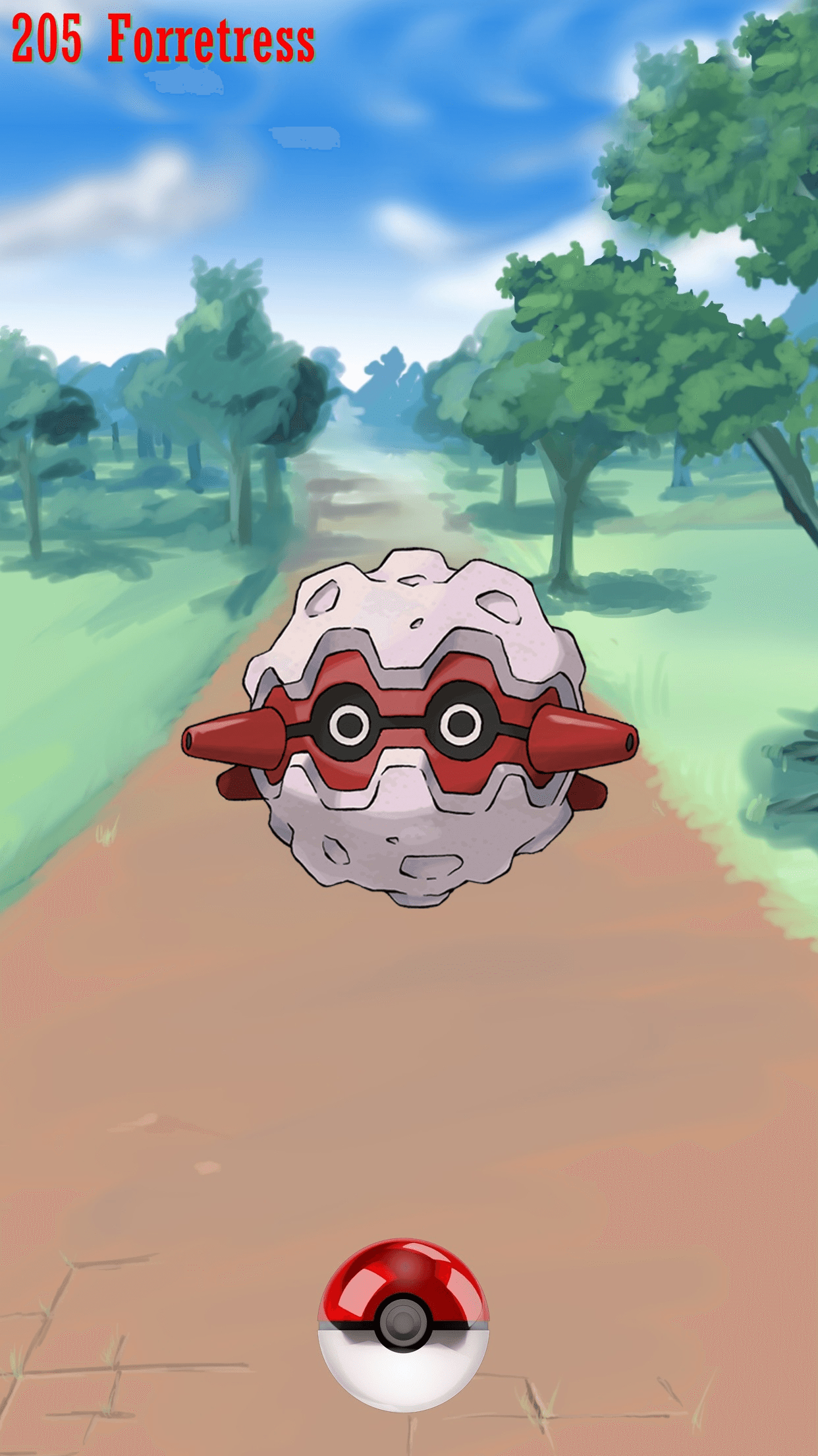 1250x2210 Street Pokeball Forretress, Phone