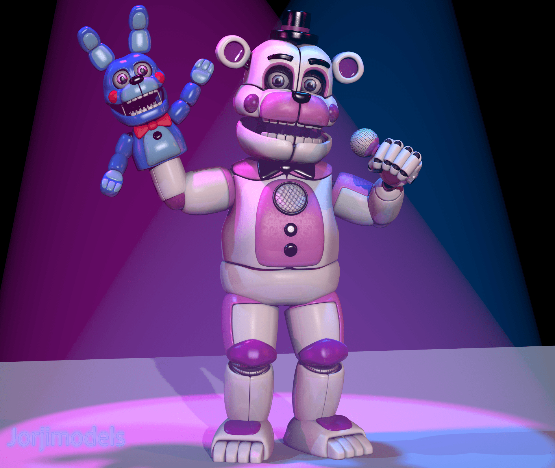 1920x1620 Funtime Freddy y Bonnie 8k Ultra HD Wallpaper. Background Image, Desktop