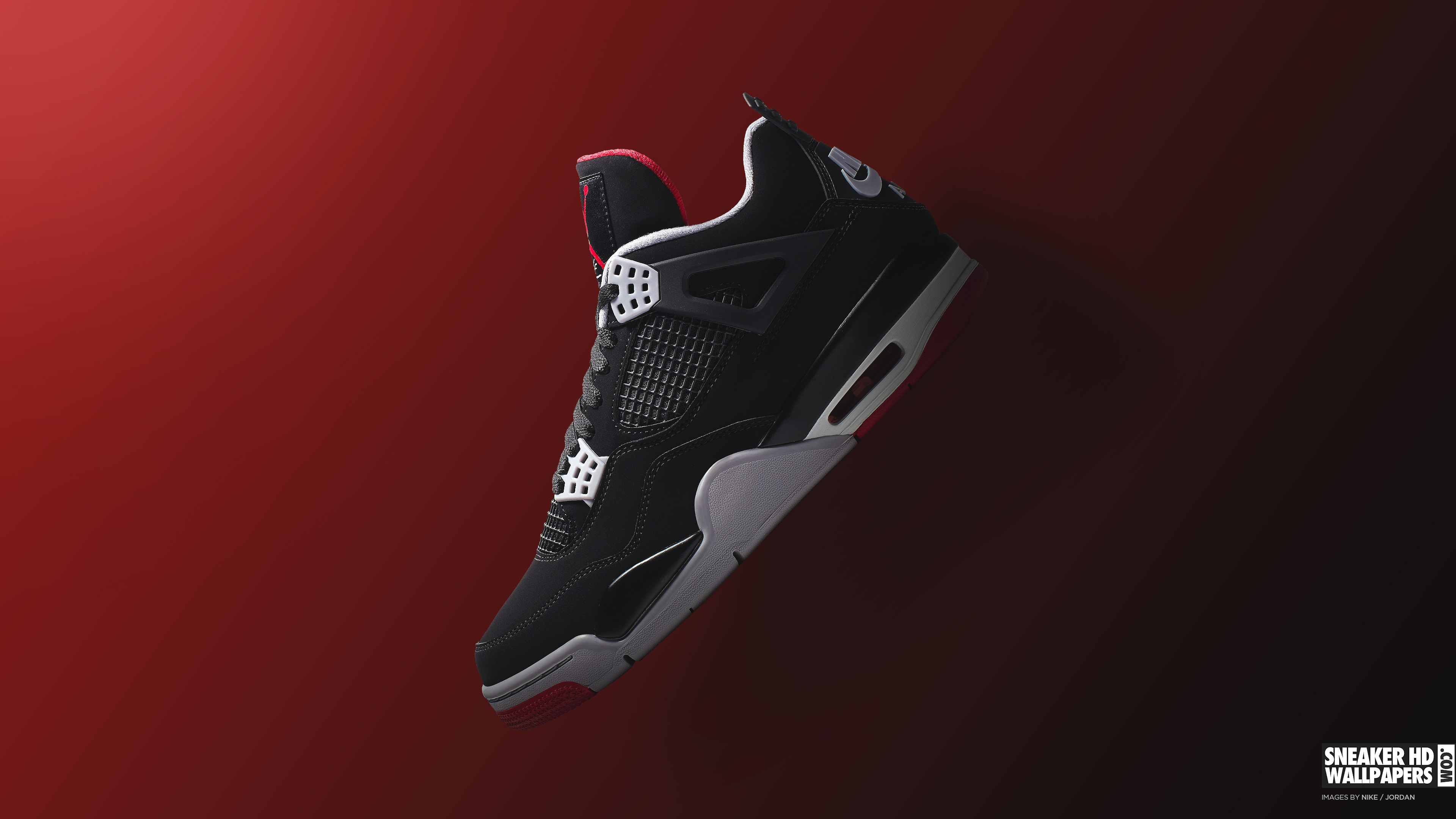 3840x2160 Jordan 4 Bred Wallpaper, Desktop