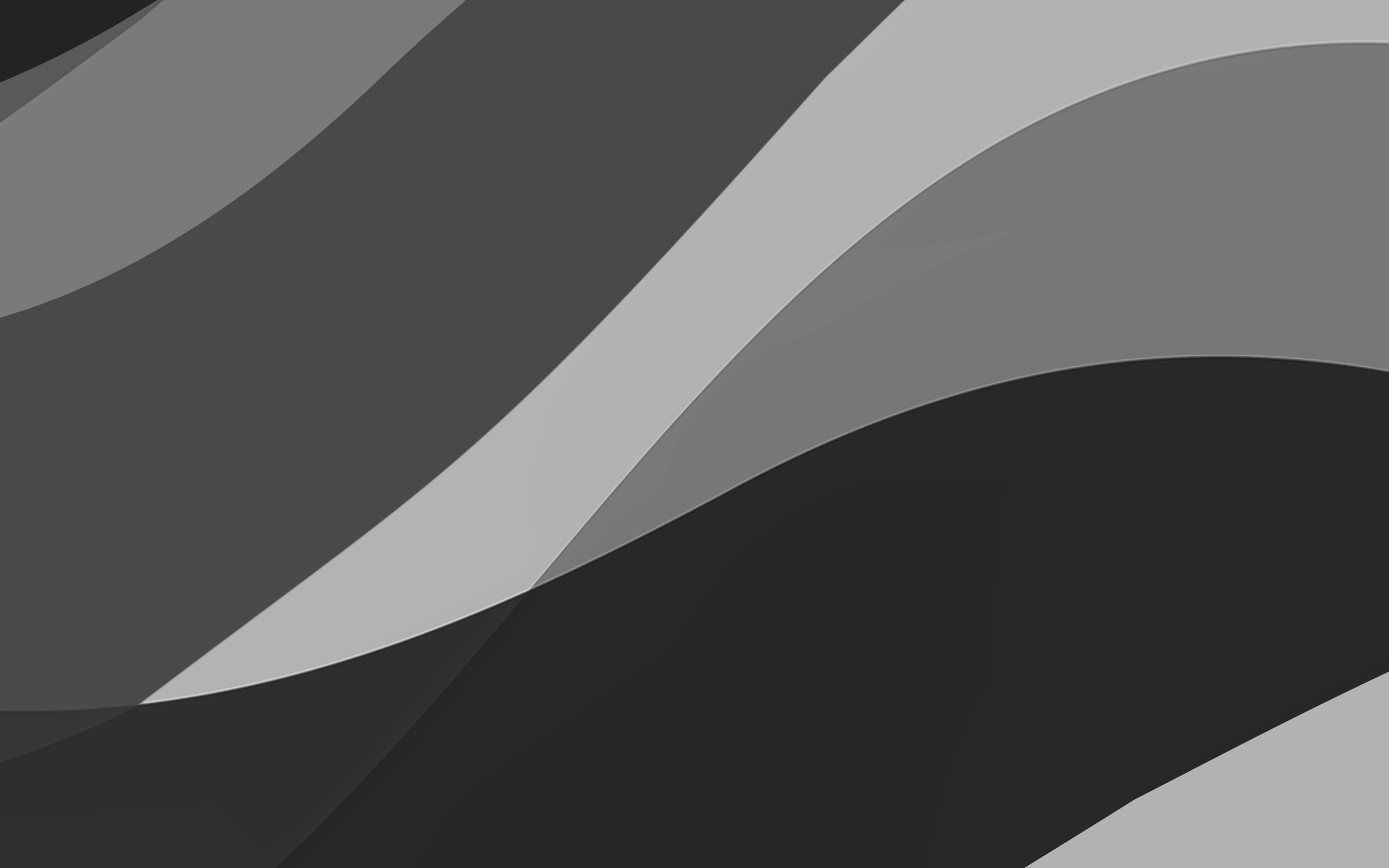 3840x2400 Download wallpaper black abstract waves, 4k, minimal, black wavy background, material design, abstract waves, black background, creative, waves patterns for desktop with resolution. High Quality HD picture wallpaper, Desktop