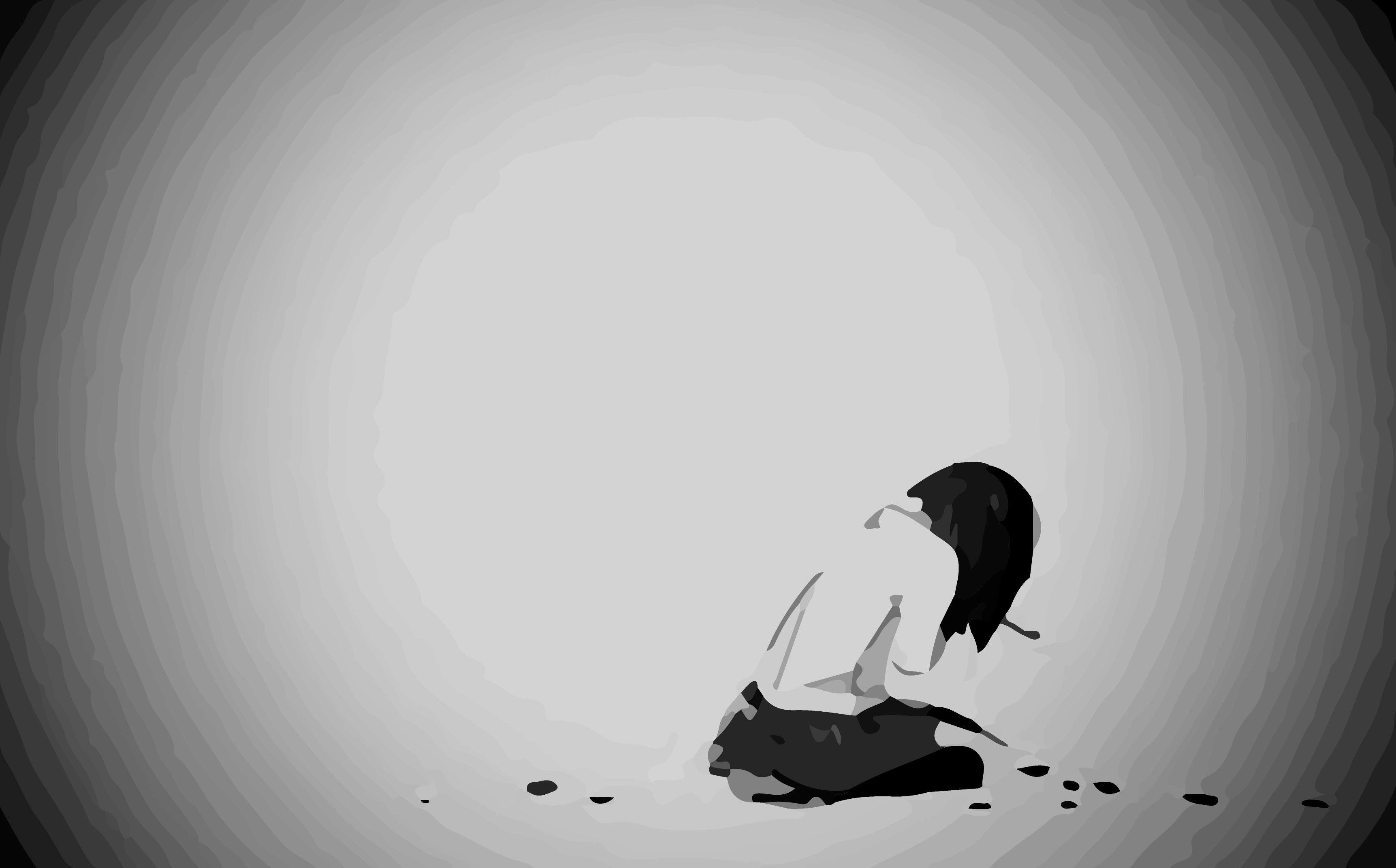 3450x2150 Depressed Sad Anime Girl Crying Drawing and Picture, Desktop