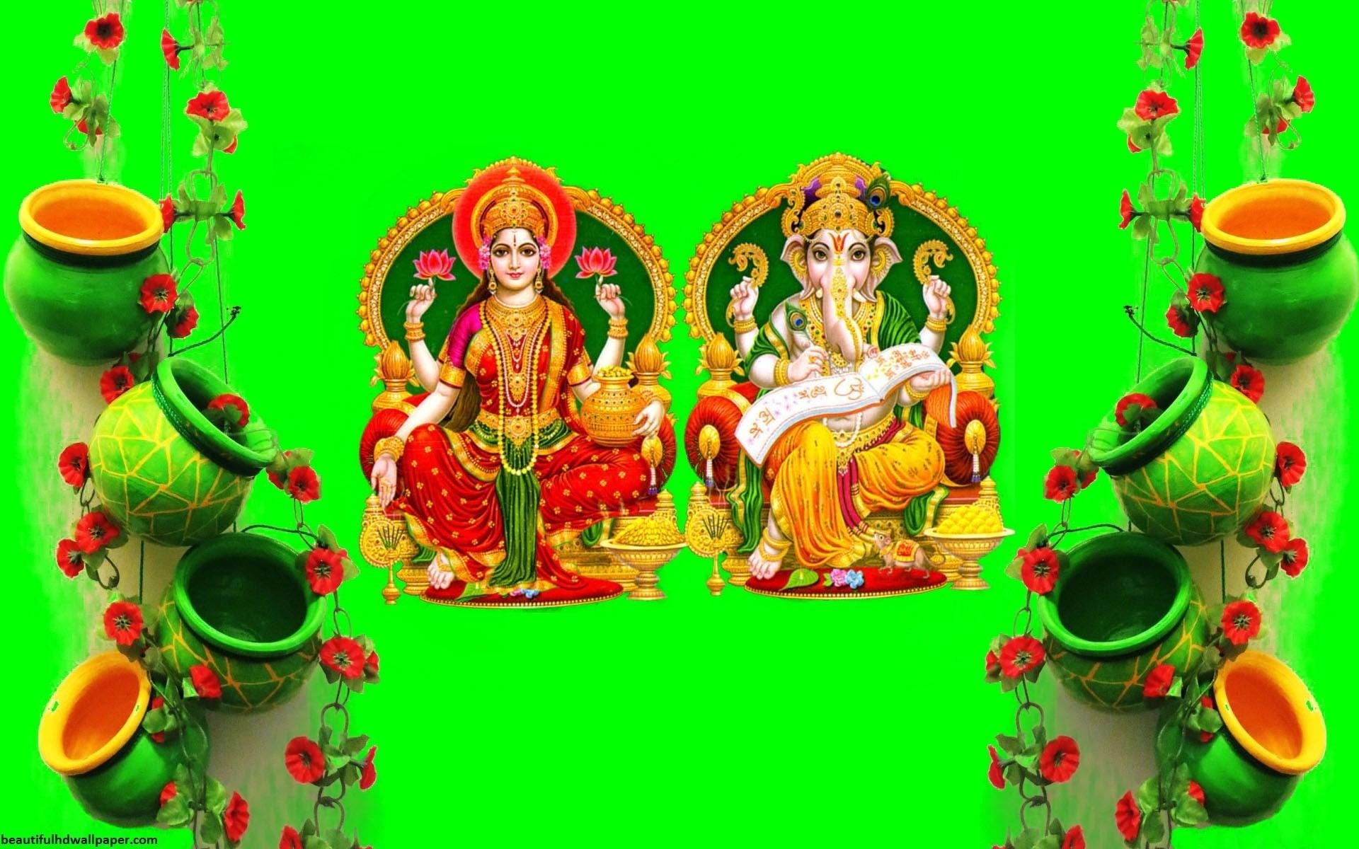 1920x1200 Goddess Lakshmi And Ganesha Background Wallpaper 25423, Desktop