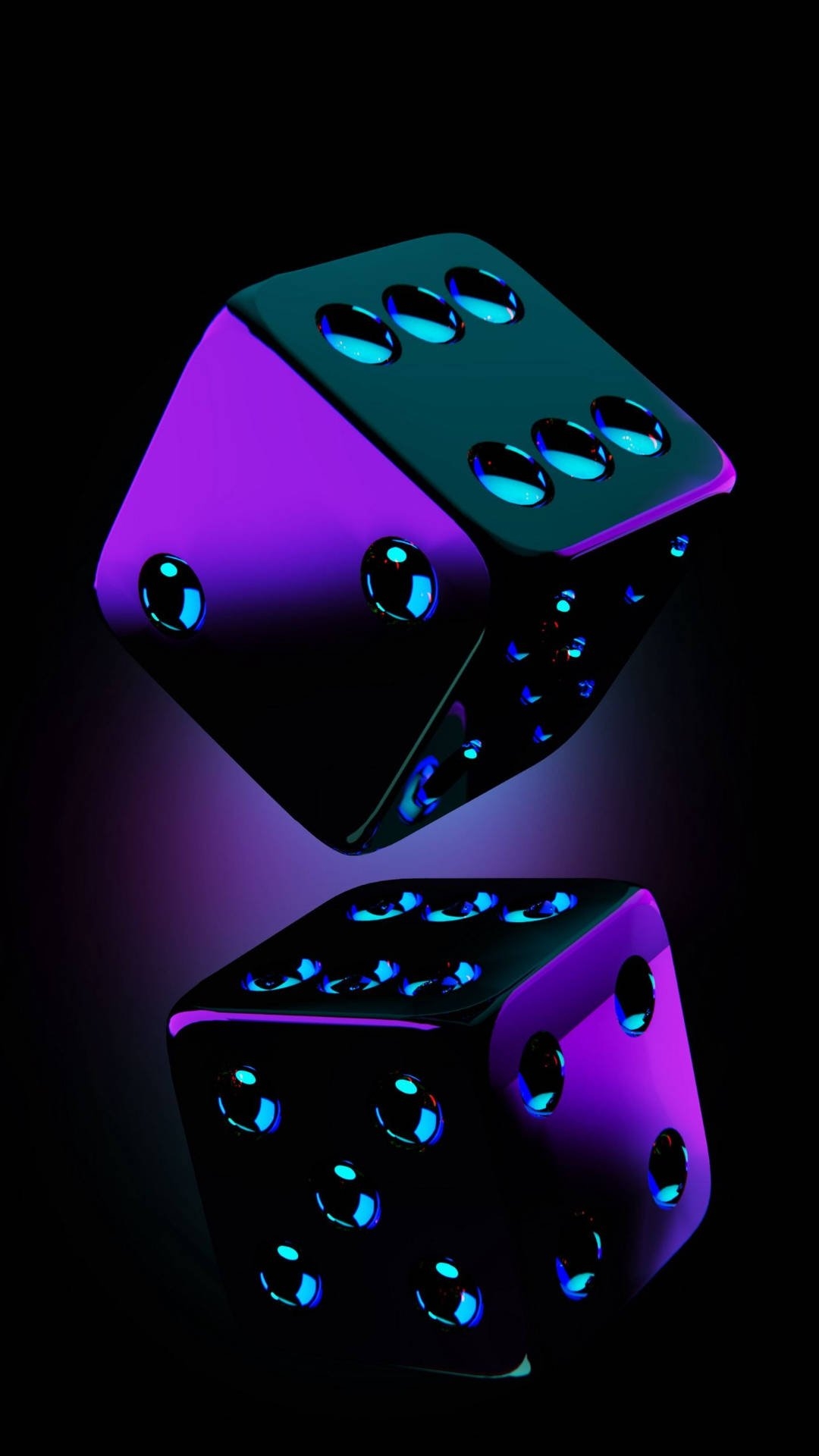 1080x1920 Purple Aesthetic Dice Wallpaper, Phone