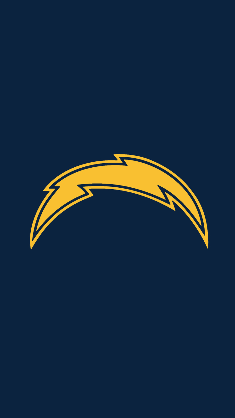 750x1340 Minimalistic NFL background (AFC West). Chargers nfl, San diego, Phone