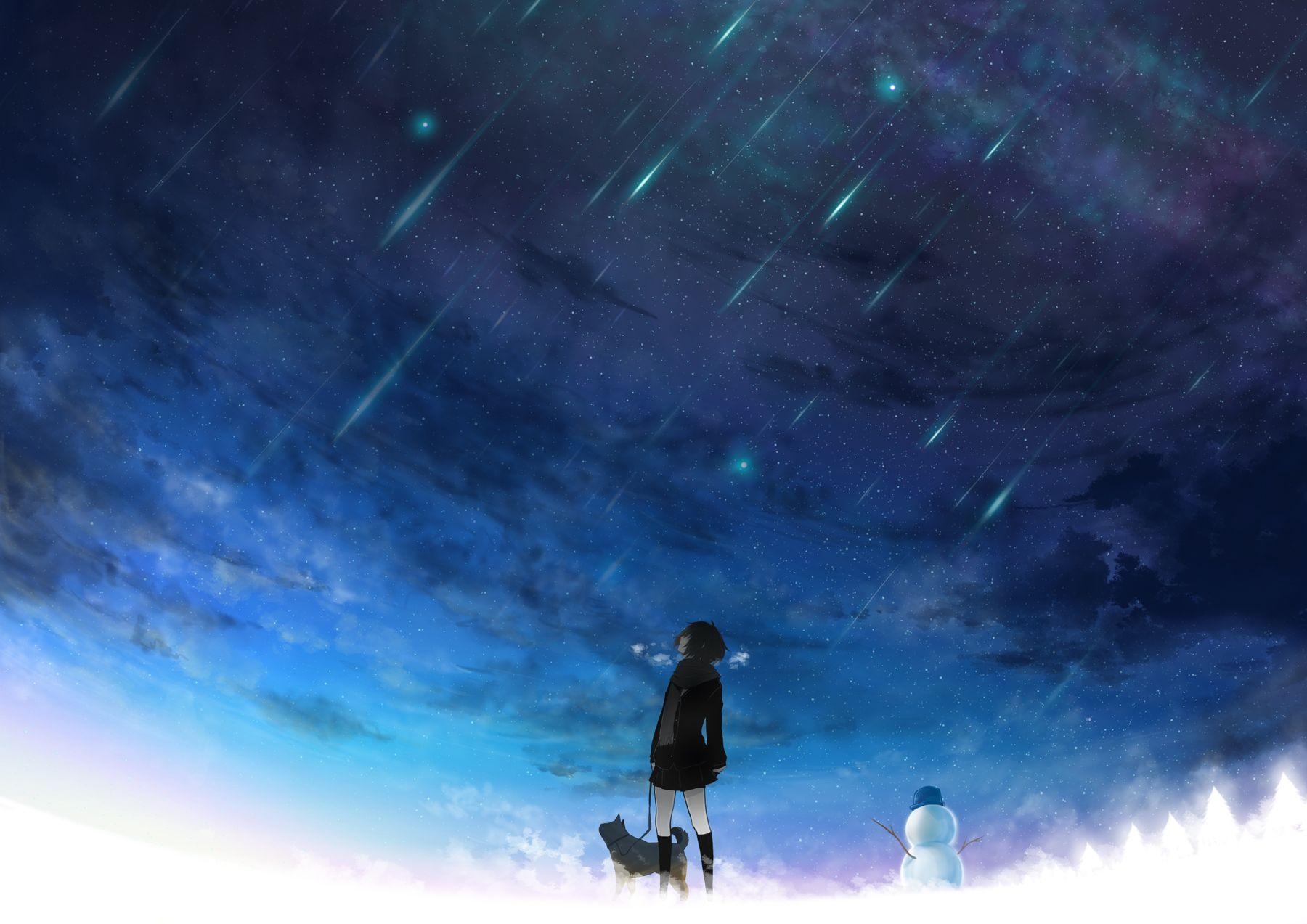 1800x1280 Anime Night Sky Wallpaperx1273, Desktop