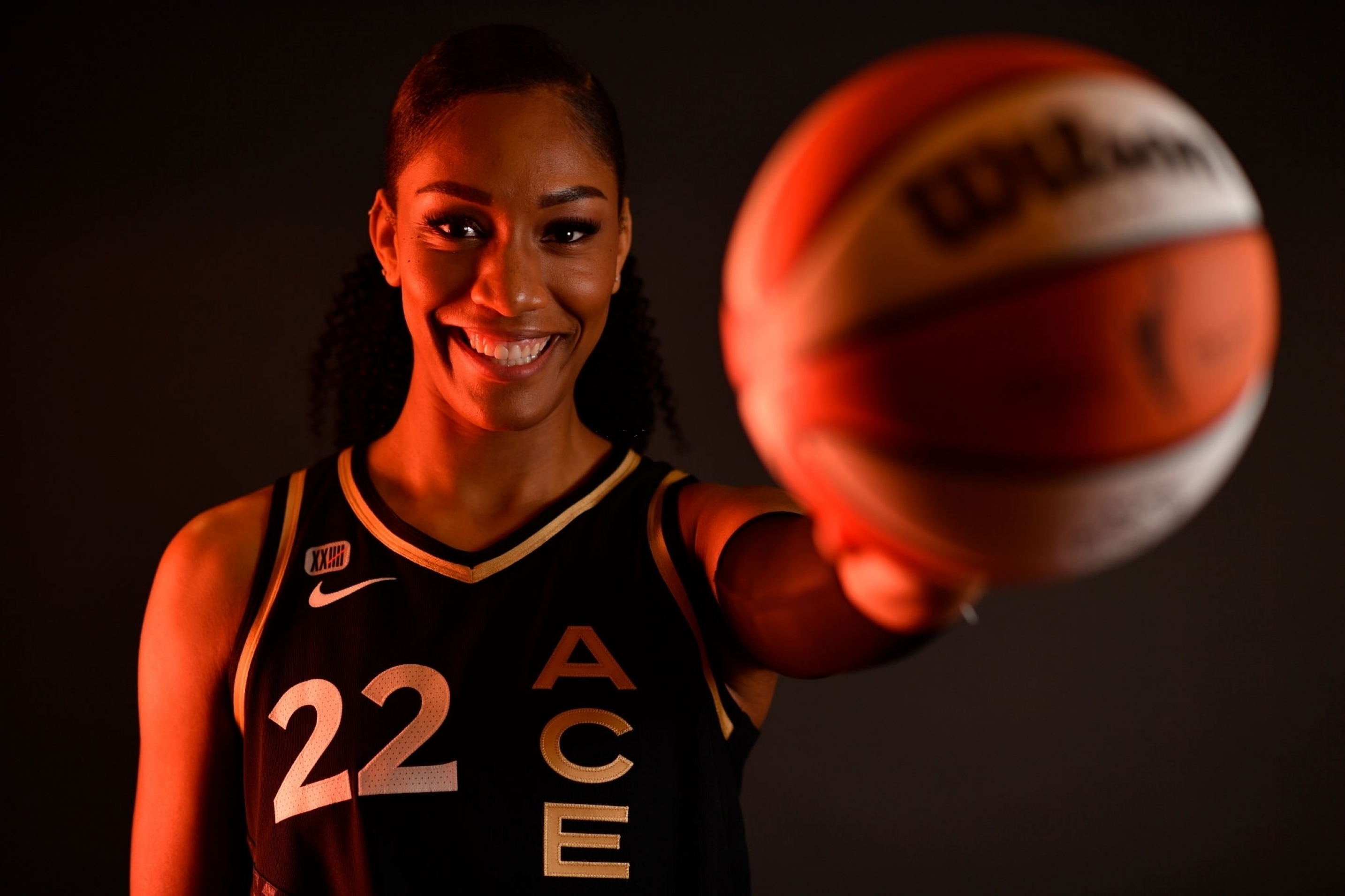 2870x1910 Las Vegas Aces A'ja Wilson Sports, Desktop