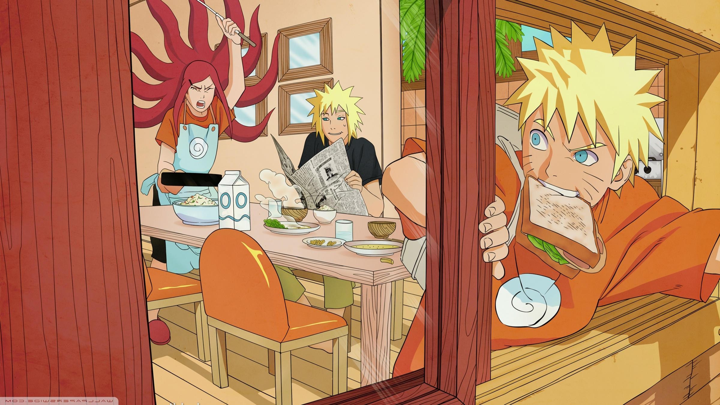 2400x1350 Naruto Uzumaki Family download high quality desktop wallpaper, Desktop