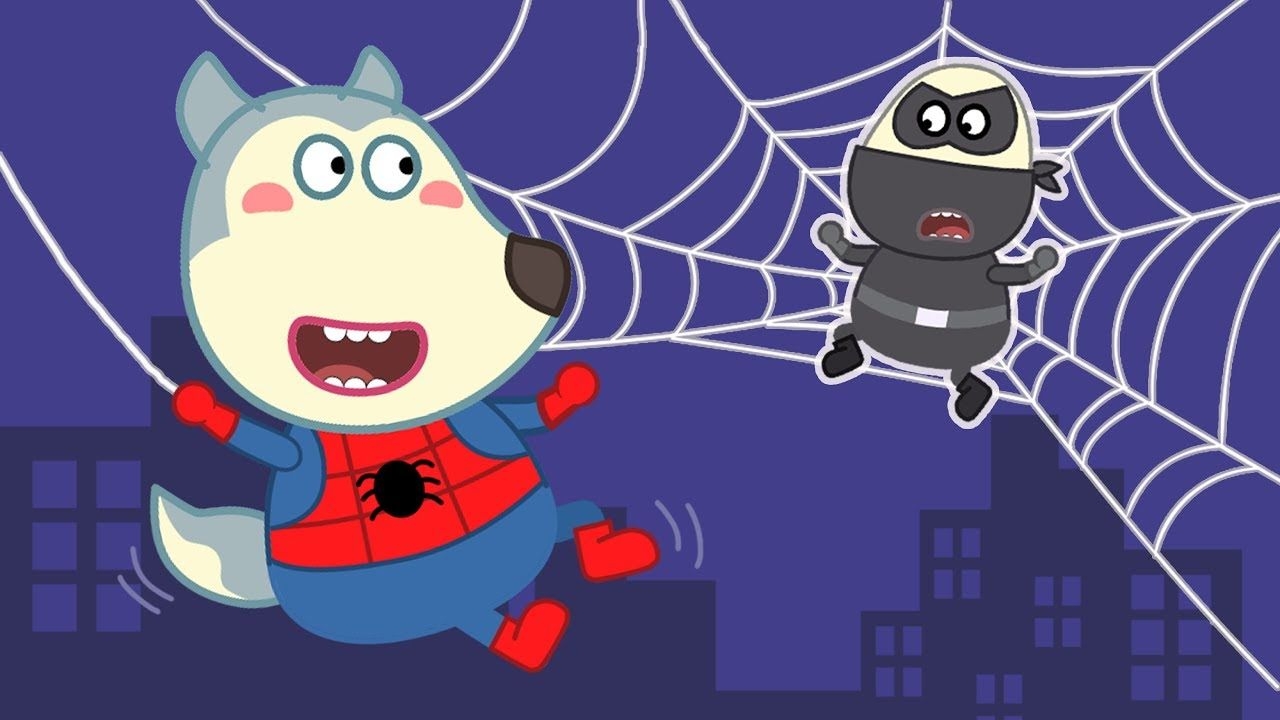 1280x720 WOLFOO SPIDERMAN HUNTS THIEF. Cartoon for kids. Spiderman funny, Cartoon kids, Cartoon, Desktop