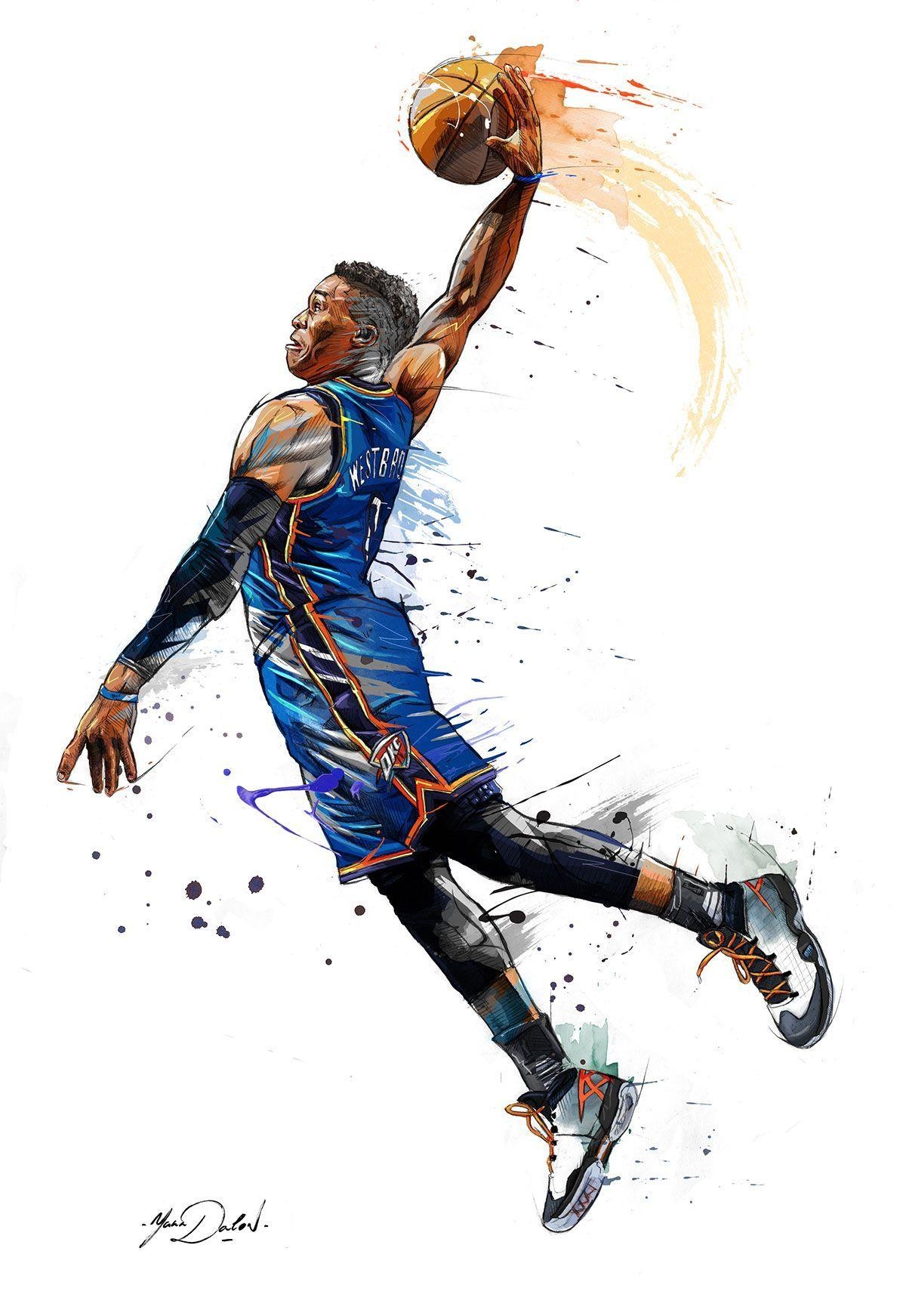 1200x1750 Russell Westbrook Dunk Wallpaper Wallpaper Collections, Phone