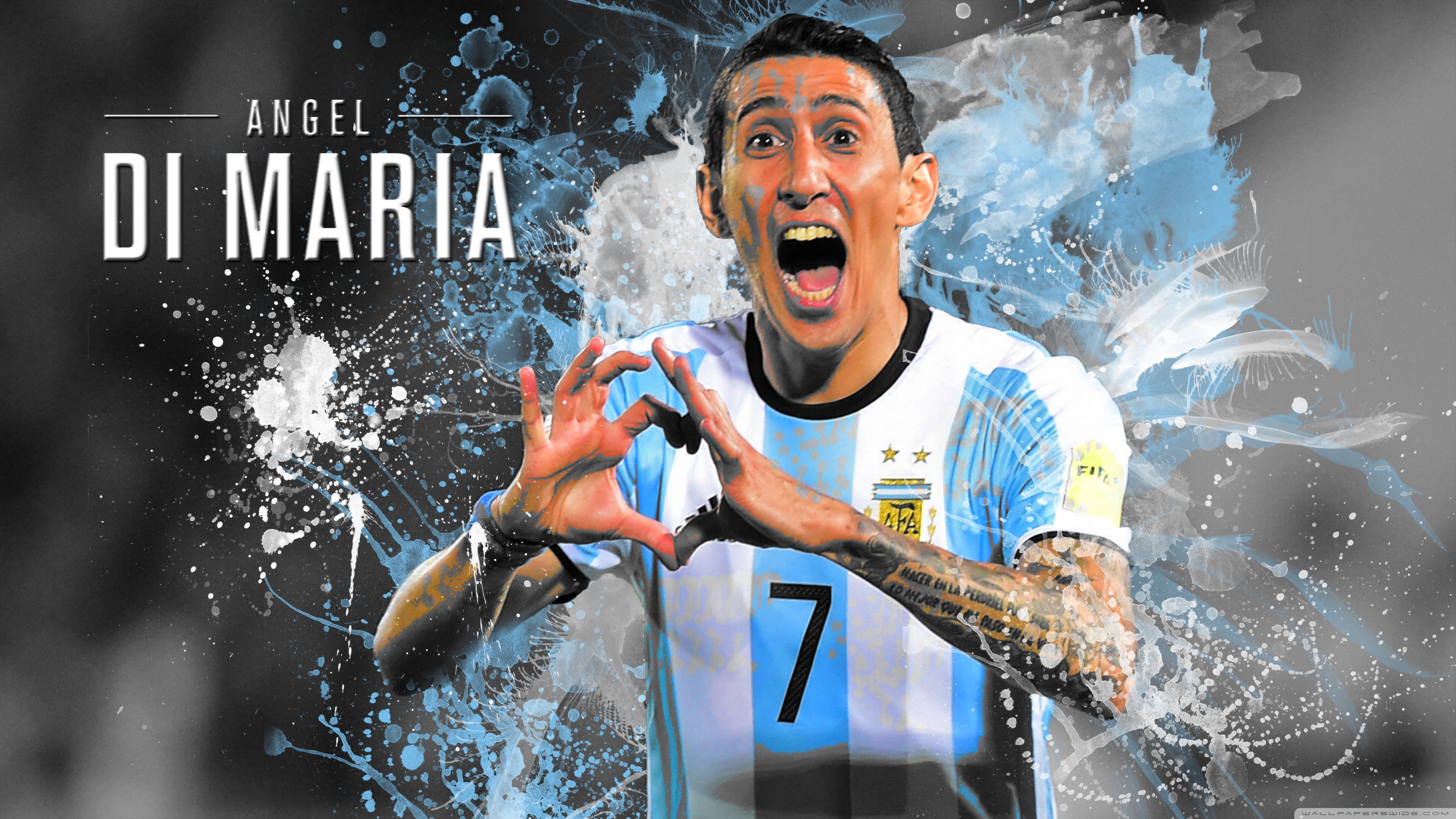 3560x2000 Angel Di Maria Argentina Ultra HD Desktop Background Wallpaper for 4K UHD TV, Widescreen & UltraWide Desktop & Laptop, Tablet, Desktop