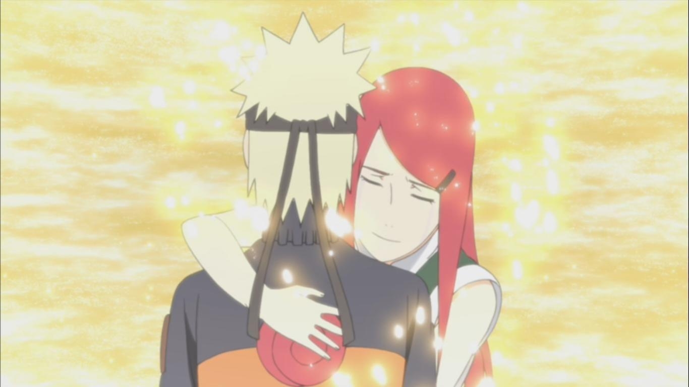 1370x770 Minato and Kushina save Naruto, Desktop