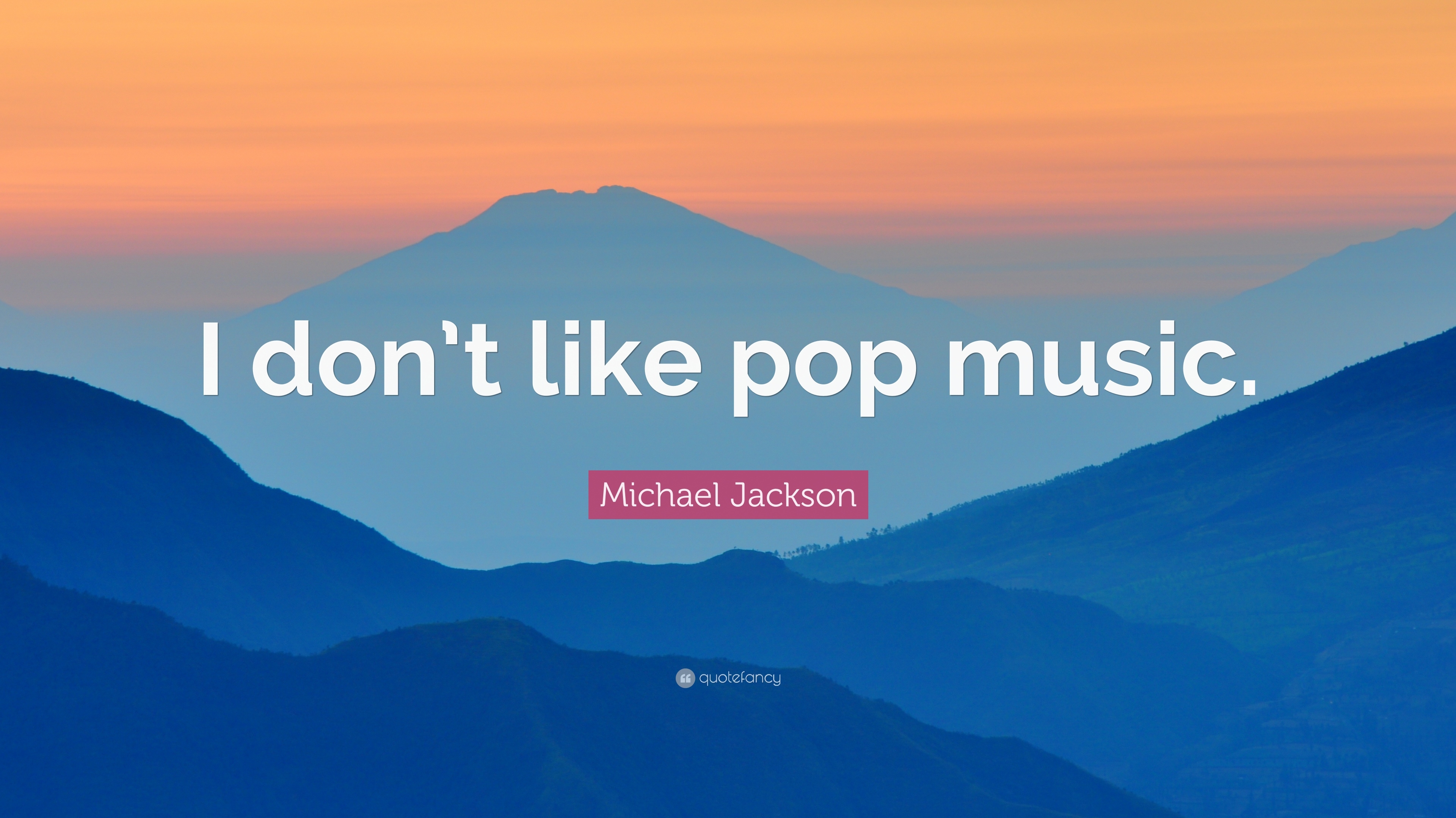 3840x2160 Michael Jackson Quote: “I don't like pop music.” 12 wallpaper, Desktop