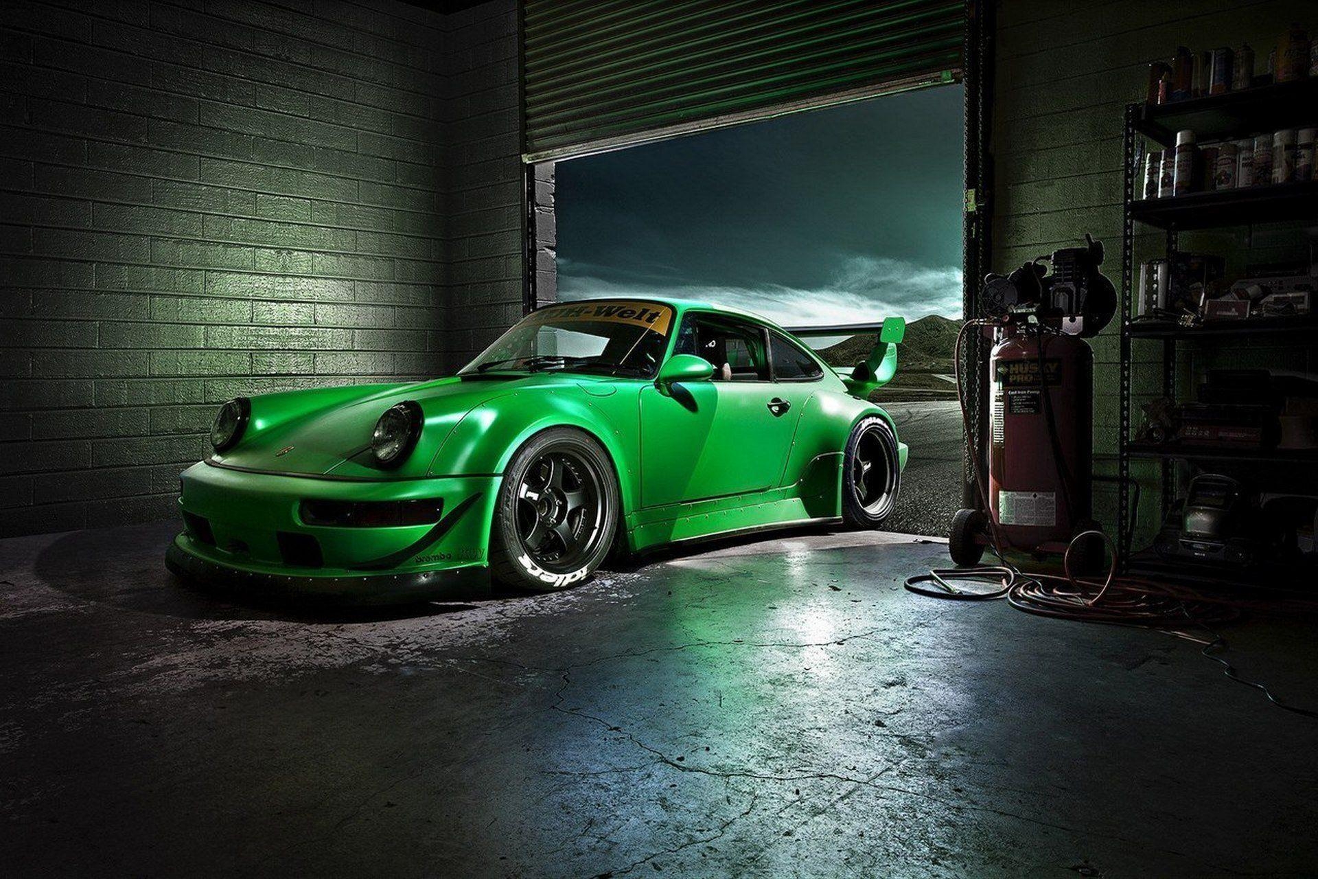 1920x1280 car wallpaper green porshche carrera rs rwb beautiful desktop, Desktop