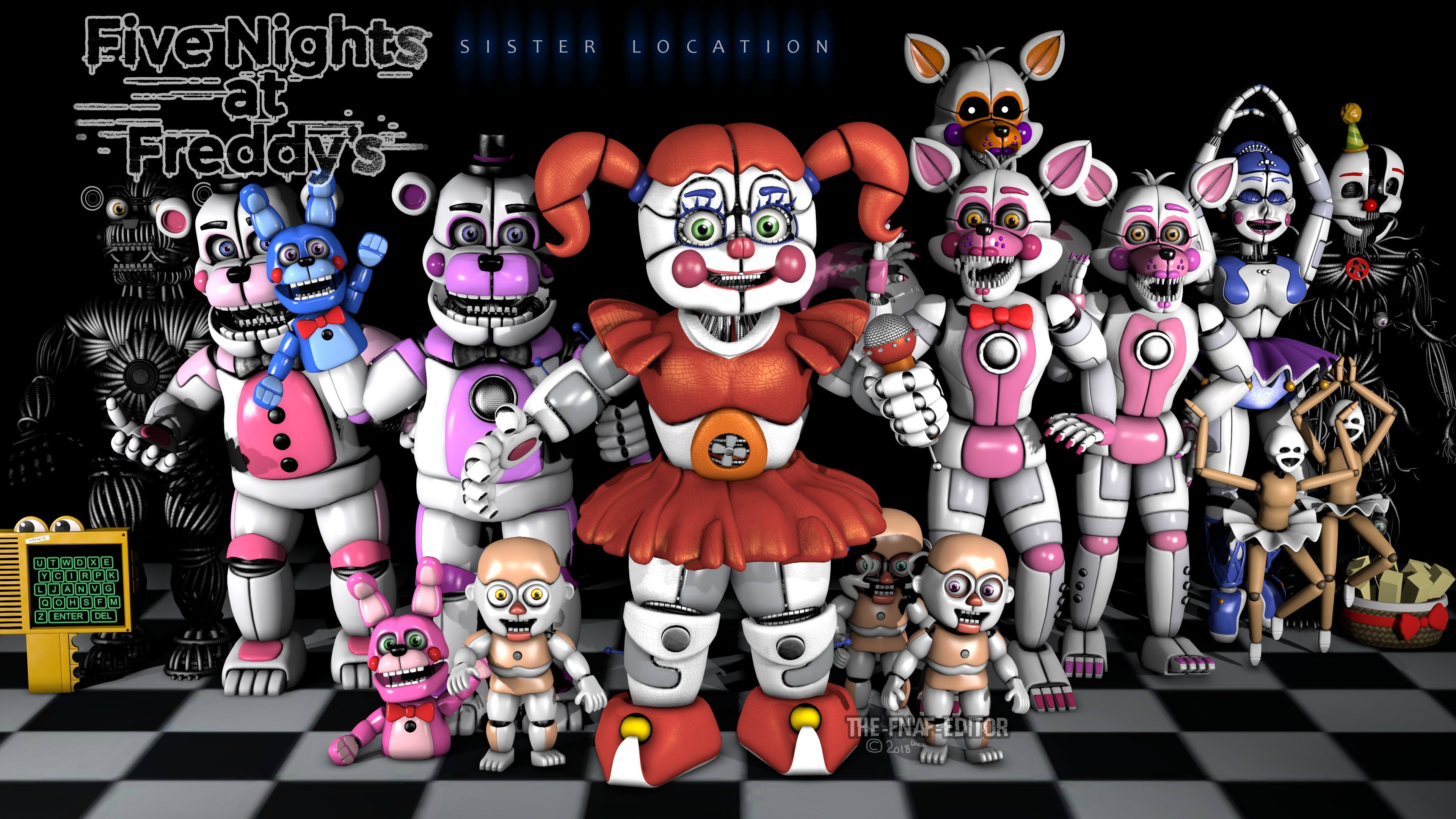 3840x2160 Five Nights at Freddy's: Sister Location Wallpaper, Desktop