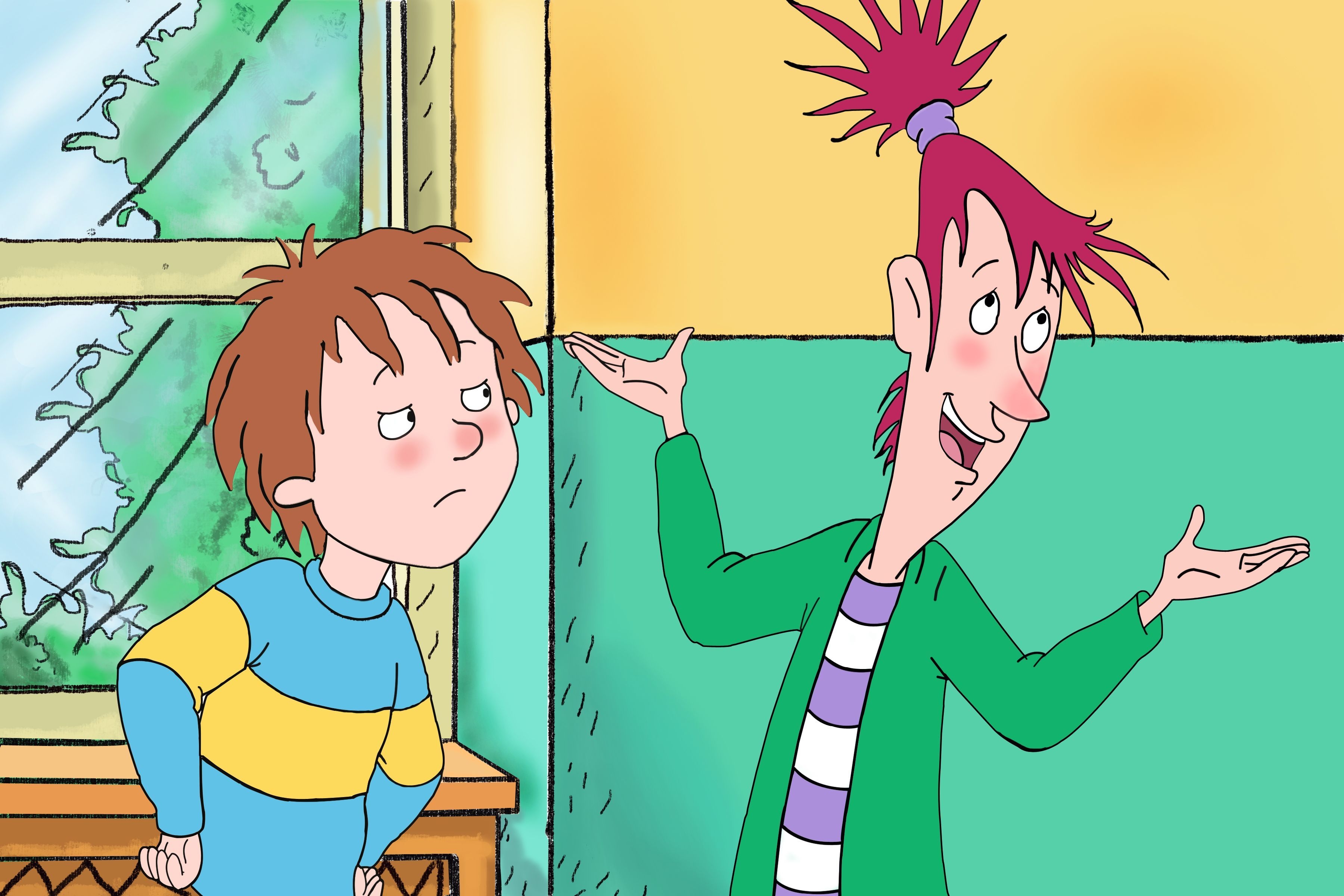 3600x2400 Remake of Horrid Henry cartoon in Digital Painting, Desktop