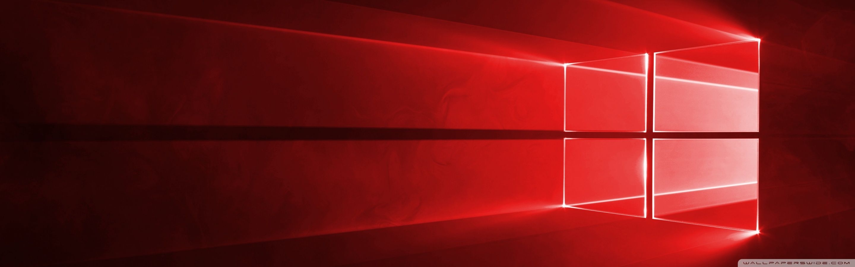 2880x900 Windows 10 Red in 4K Ultra HD Desktop.wallpaperwide.com, Dual Screen