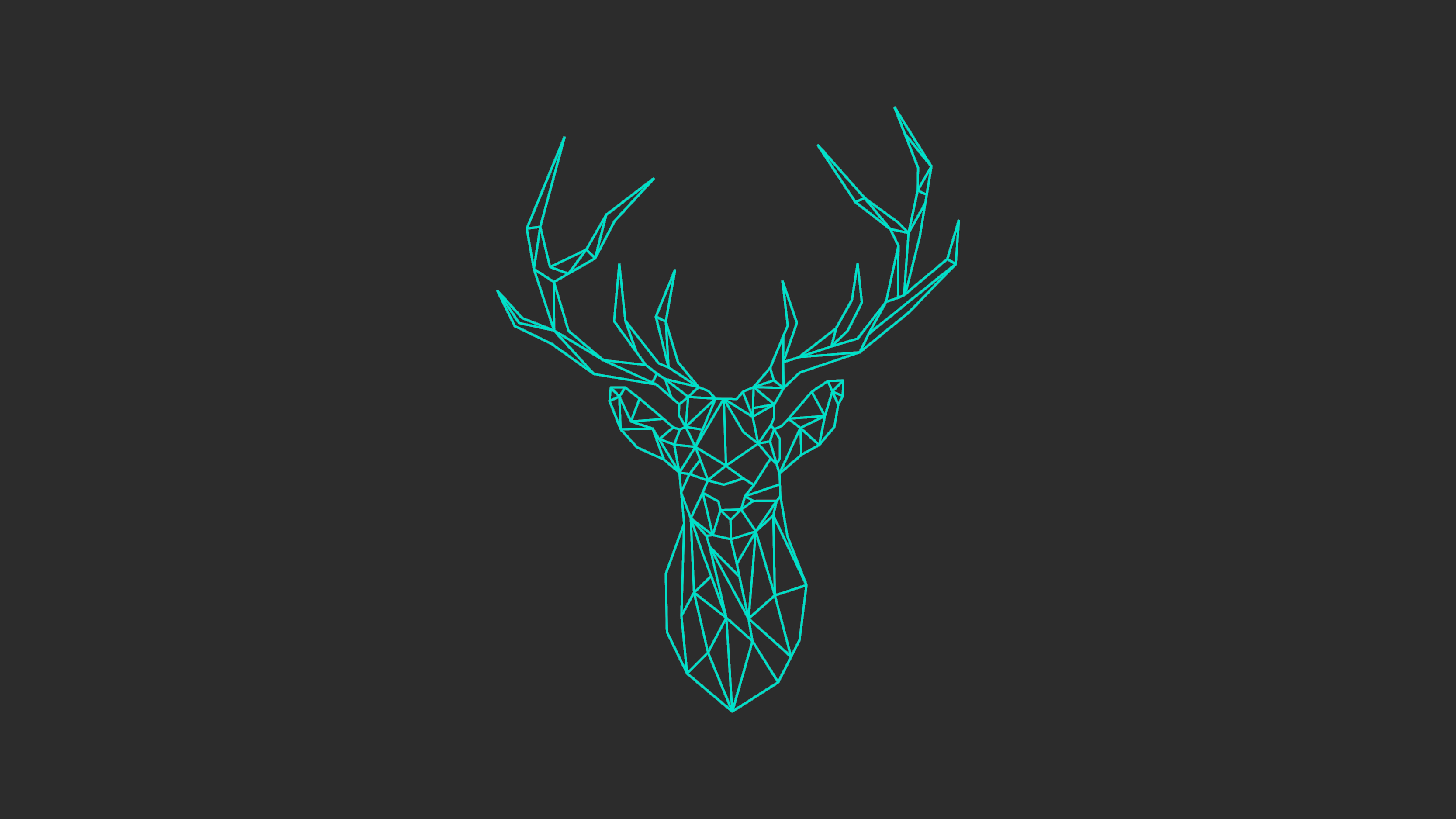 3340x1880 Polygon Deer, Desktop