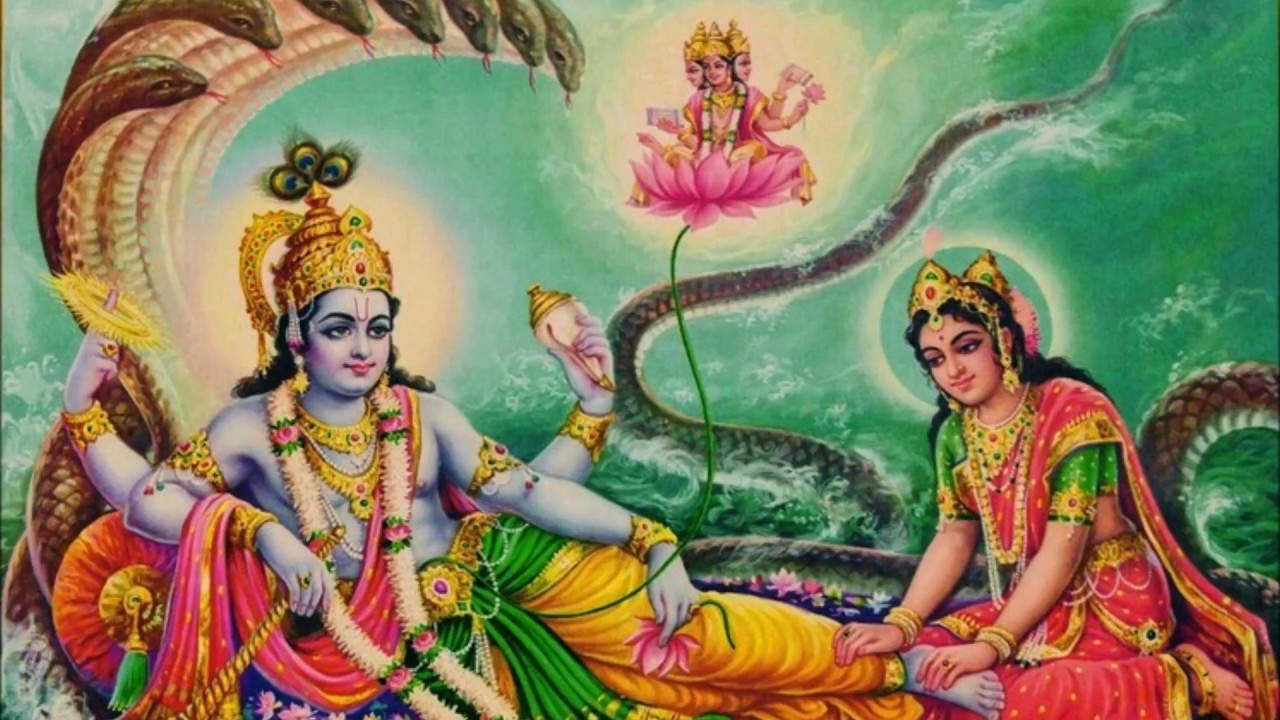 1280x720 Laxmi Narayan HD Wallpaper Resolution Lord Vishnu, Desktop