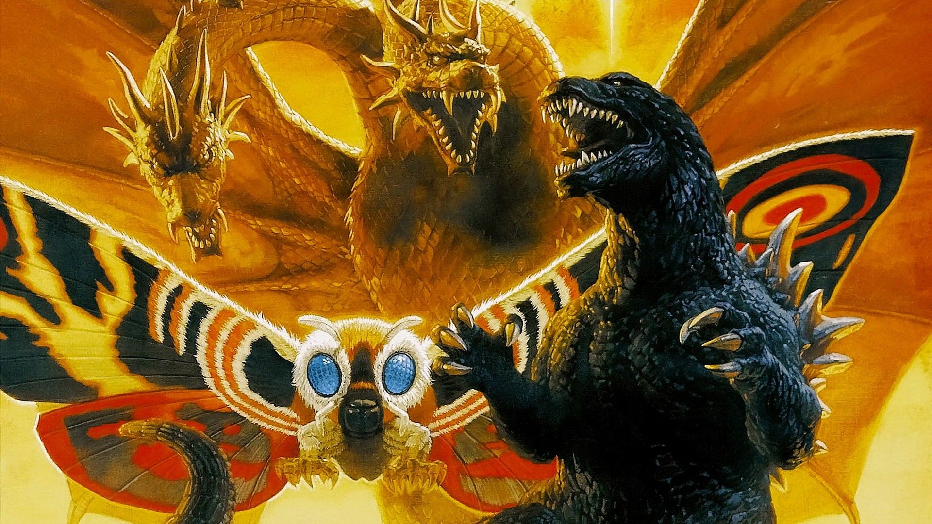 1920x1080 Godzilla And Mothra Wallpaper, Desktop