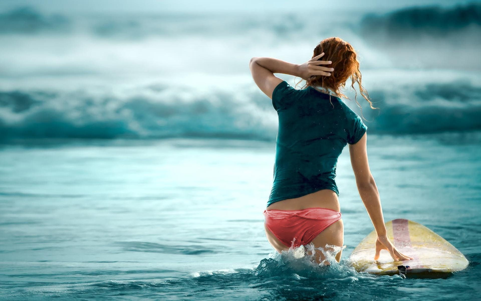 1920x1200 Surf girl wallpaper. Surf girl, Desktop