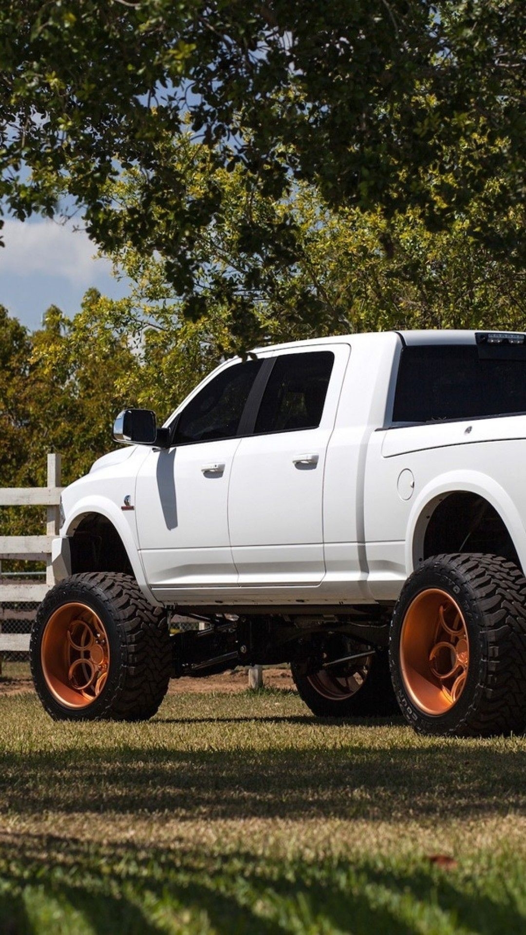 1080x1920 Download  Dodge Ram White Pickup Cars Wallpaper, Phone