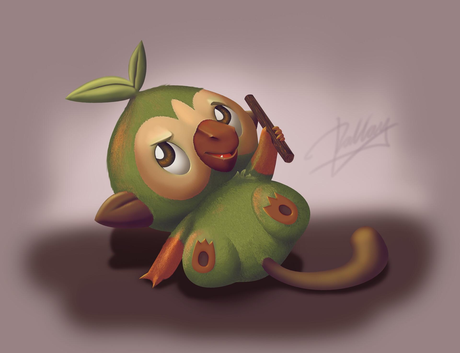 1920x1480 Grookey, YattaD (Dattay), Desktop