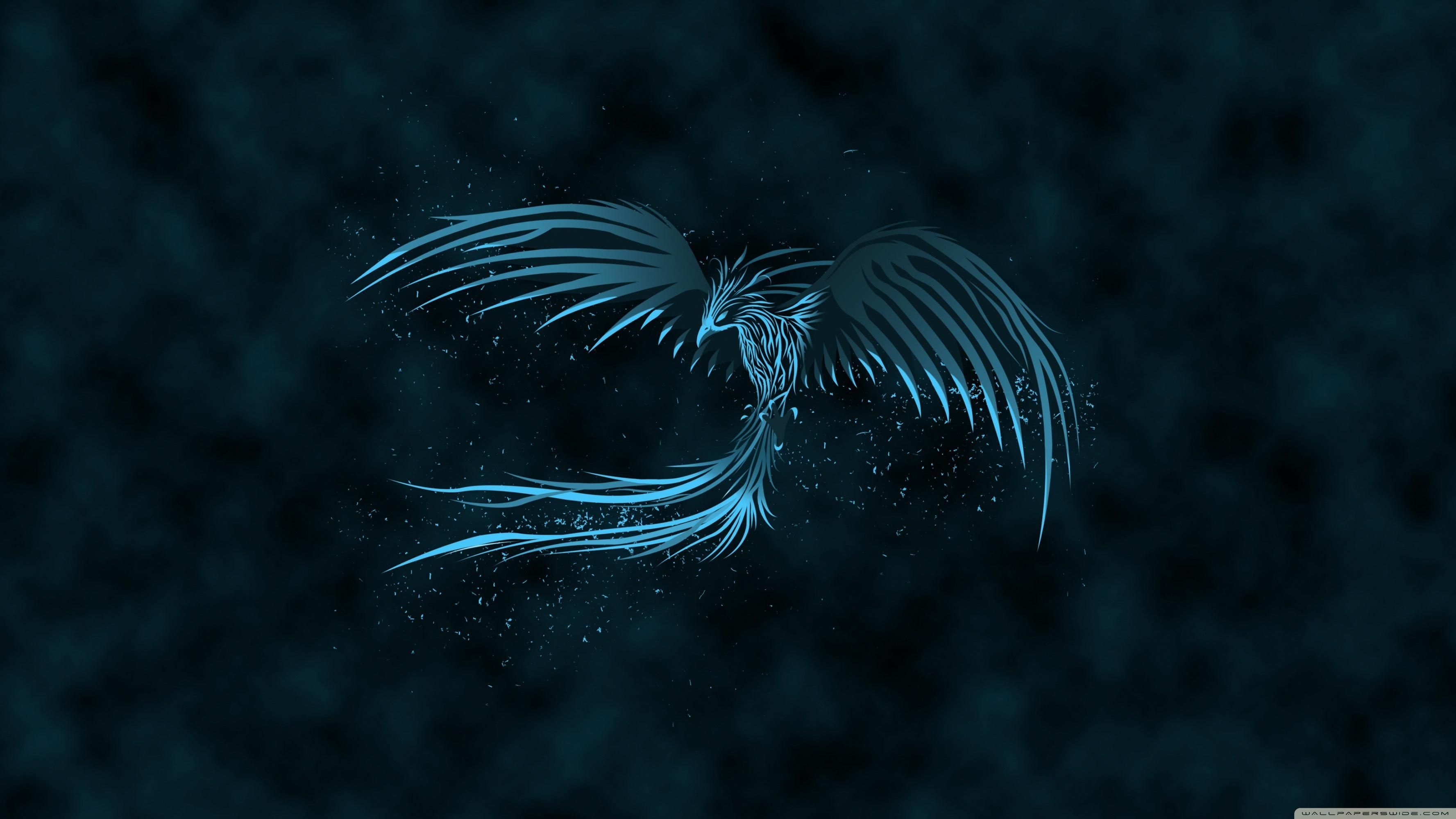 3560x2000 Blue Phoenix HD wallpaper. Phoenix wallpaper, Bird wallpaper, HD wallpaper, Desktop