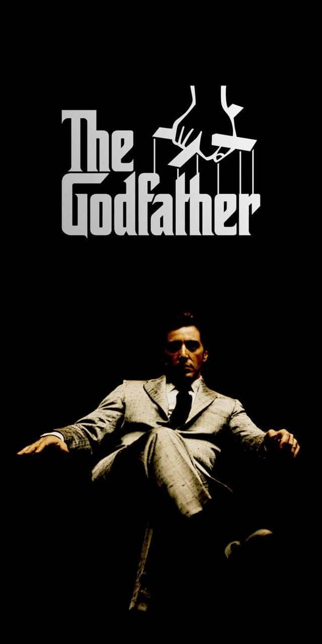 640x1280 Download Michael Corleone The Godfather Logo Poster Wallpaper, Phone