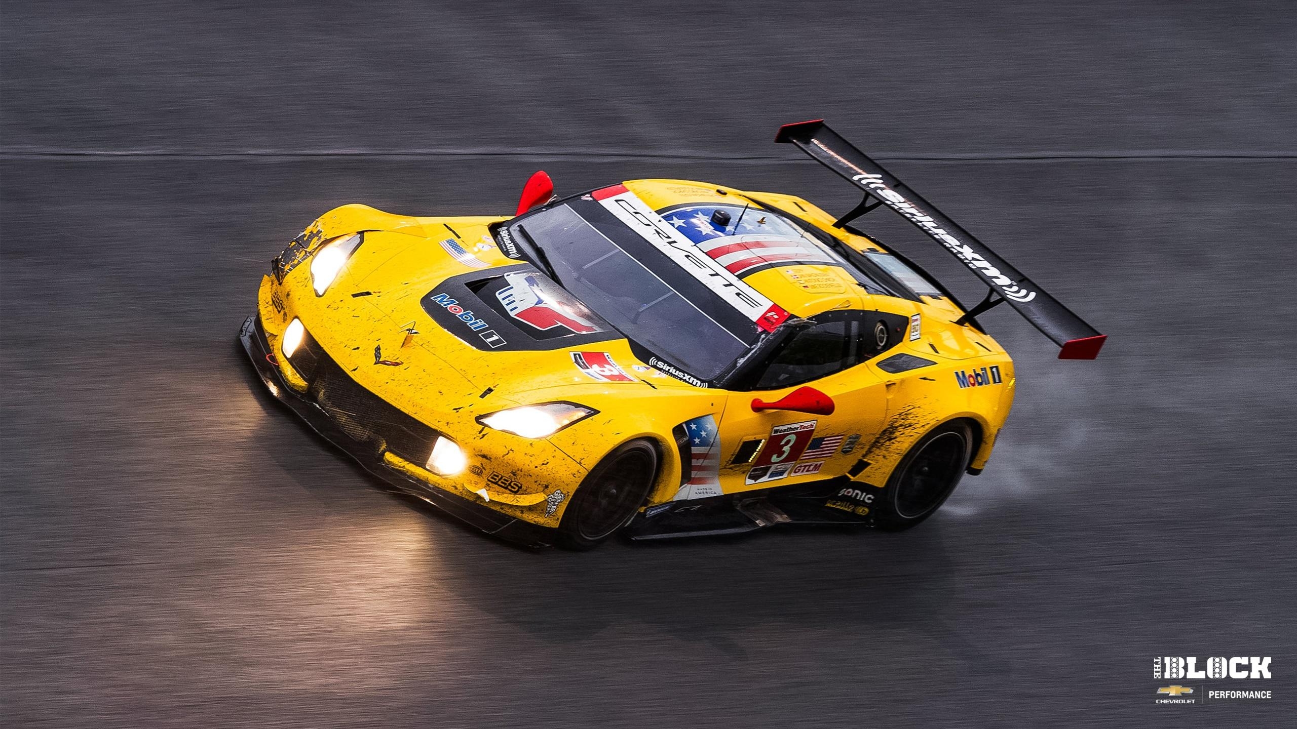 2560x1440 Wallpaper Wednesday: Corvette Racing On Track During the 2019 Rolex 24, Desktop