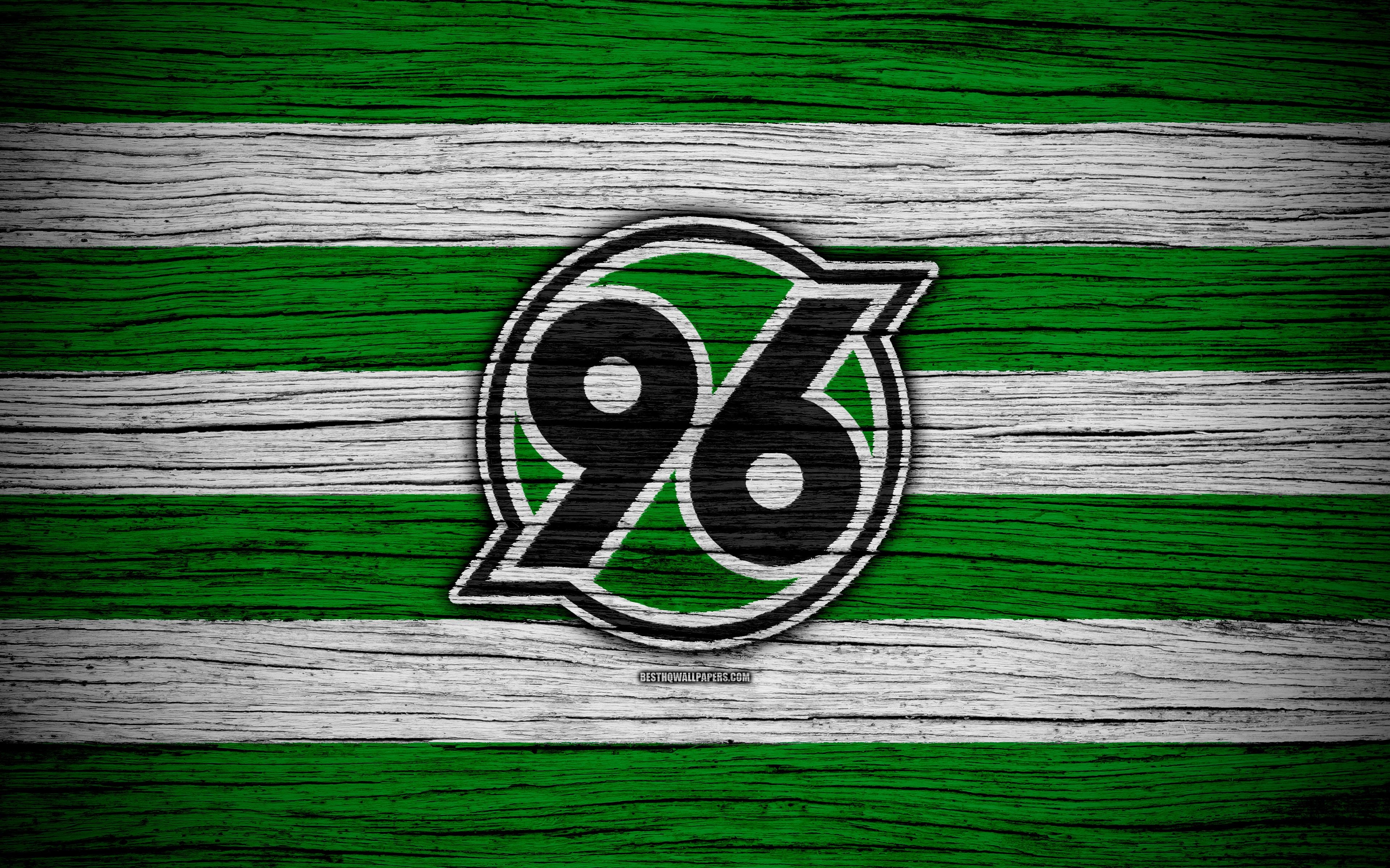 3840x2400 Download wallpaper Hannover 4k, Bundesliga, logo, Germany, Desktop