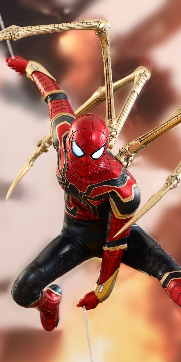 740x1480 Fearsome Wallpaper Iron Suit, Spider Man, Iron Spider, Toy Art, Phone