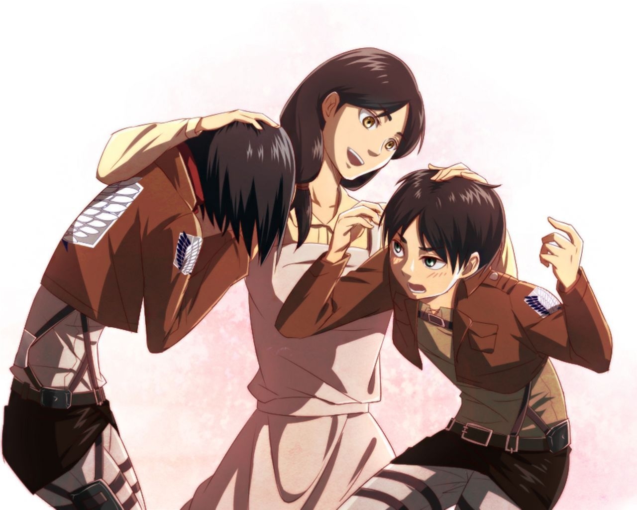 1280x1030 Attack On Titan Eren and Mikasa Wallpaper Free Attack On Titan Eren and Mikasa Background, Desktop