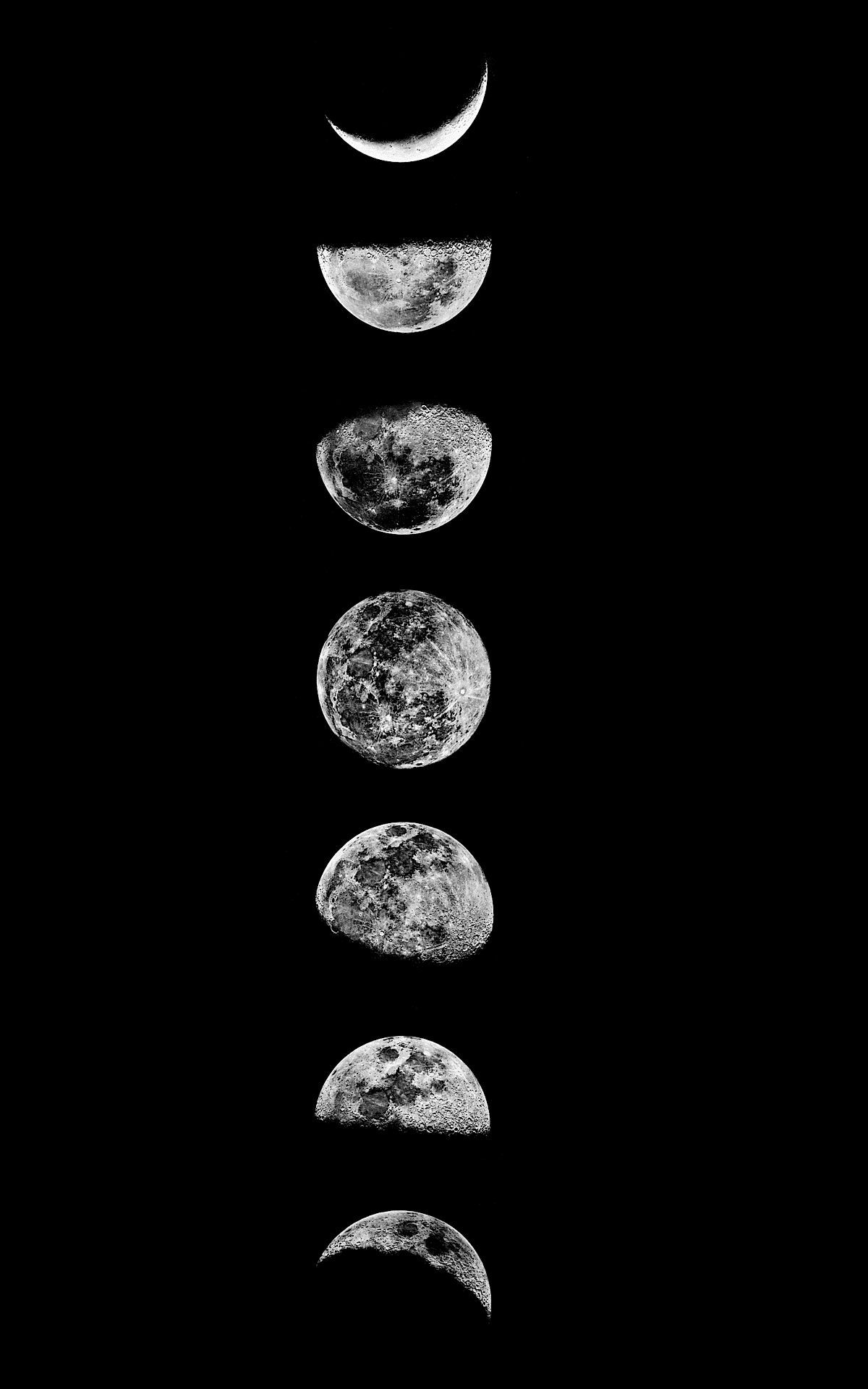 1200x1920 Moon Phases iPhone Wallpaper Free Moon Phases iPhone Background, Phone