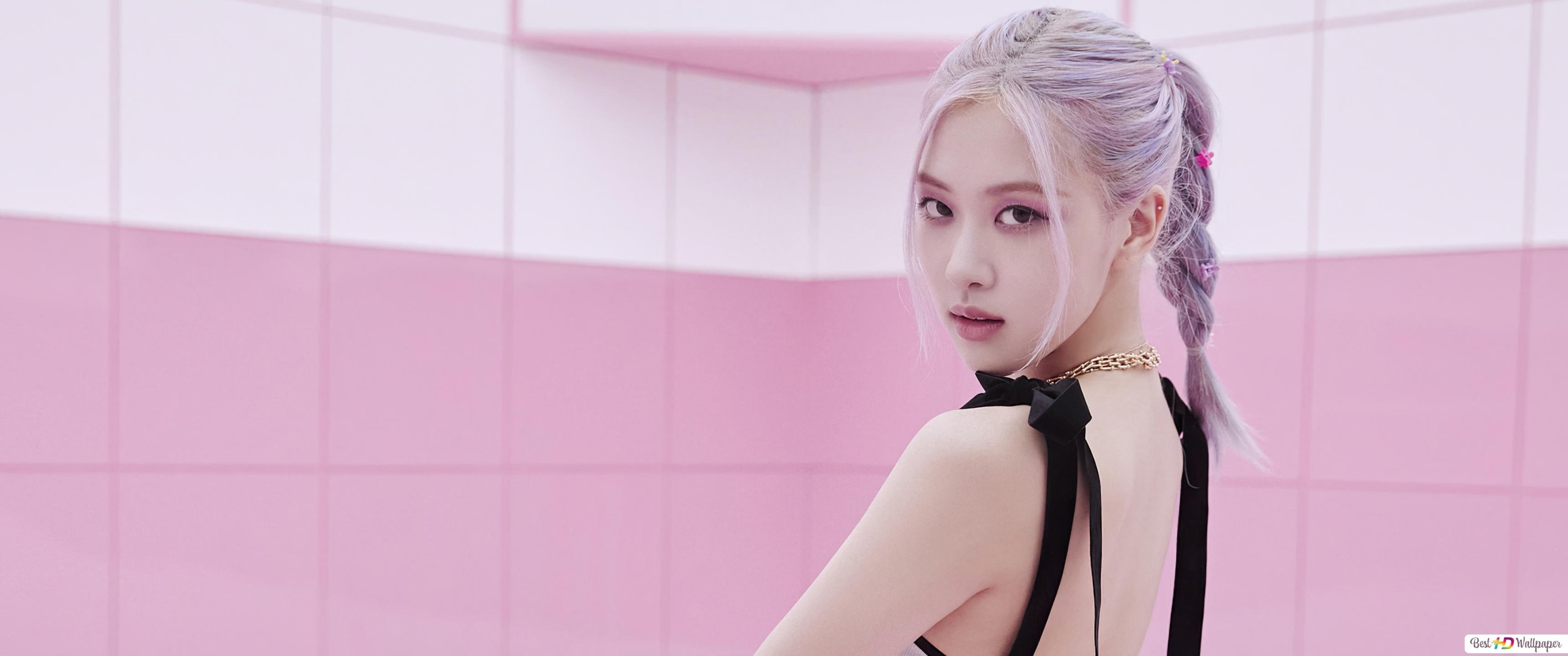 3440x1440 BlackPink's Rose In 'Ice Cream' M V Shoot HD Wallpaper Download, Dual Screen