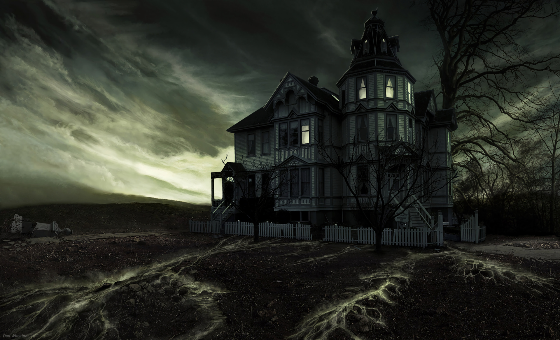 1920x1170 Haunted House HD Wallpaper. Background Imagex1167, Desktop