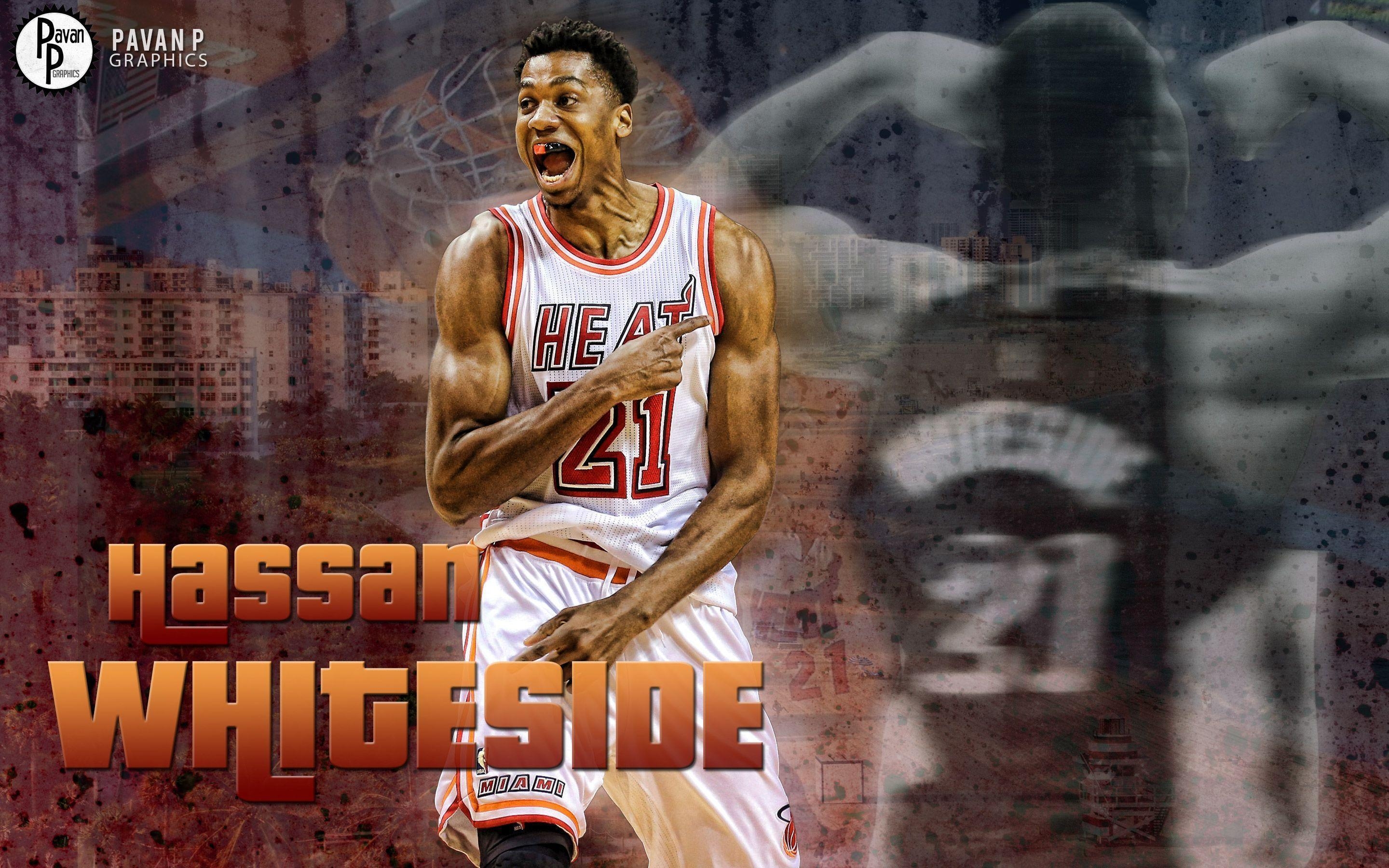 2880x1800 Hassan Whiteside Miami Heat 2016 Wallpaper. Basketball Wallpaper, Desktop