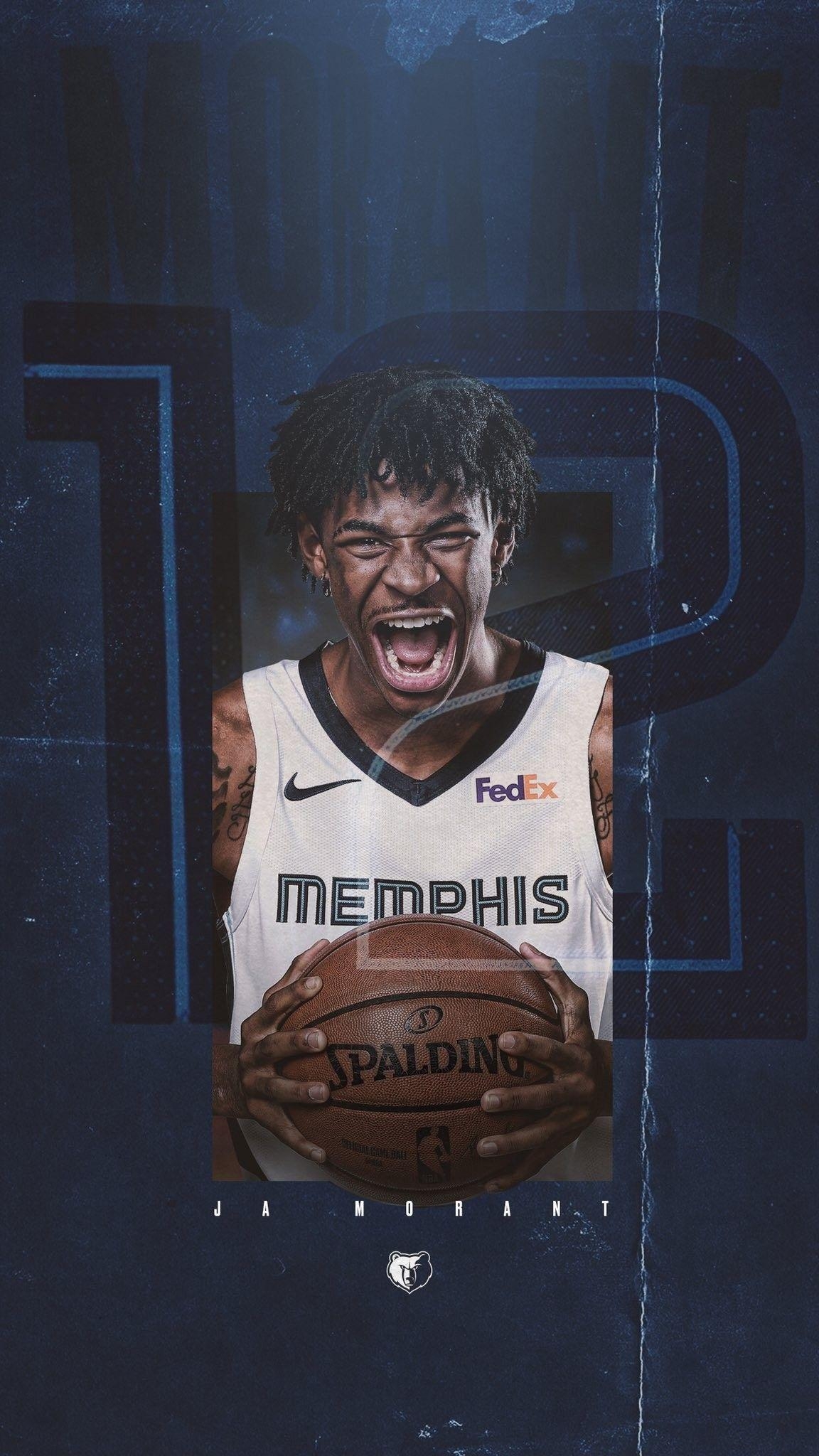 1160x2050 Ja Morant Mempgis wallpaper. Nba picture, Best nba players, Phone