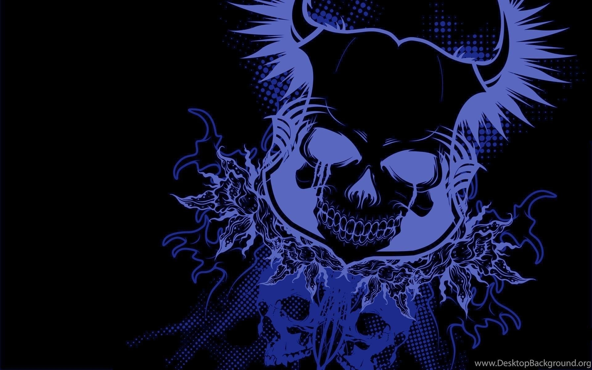 1920x1200 Blue Skull Computer Wallpaper, Desktop Background Desktop Background, Desktop