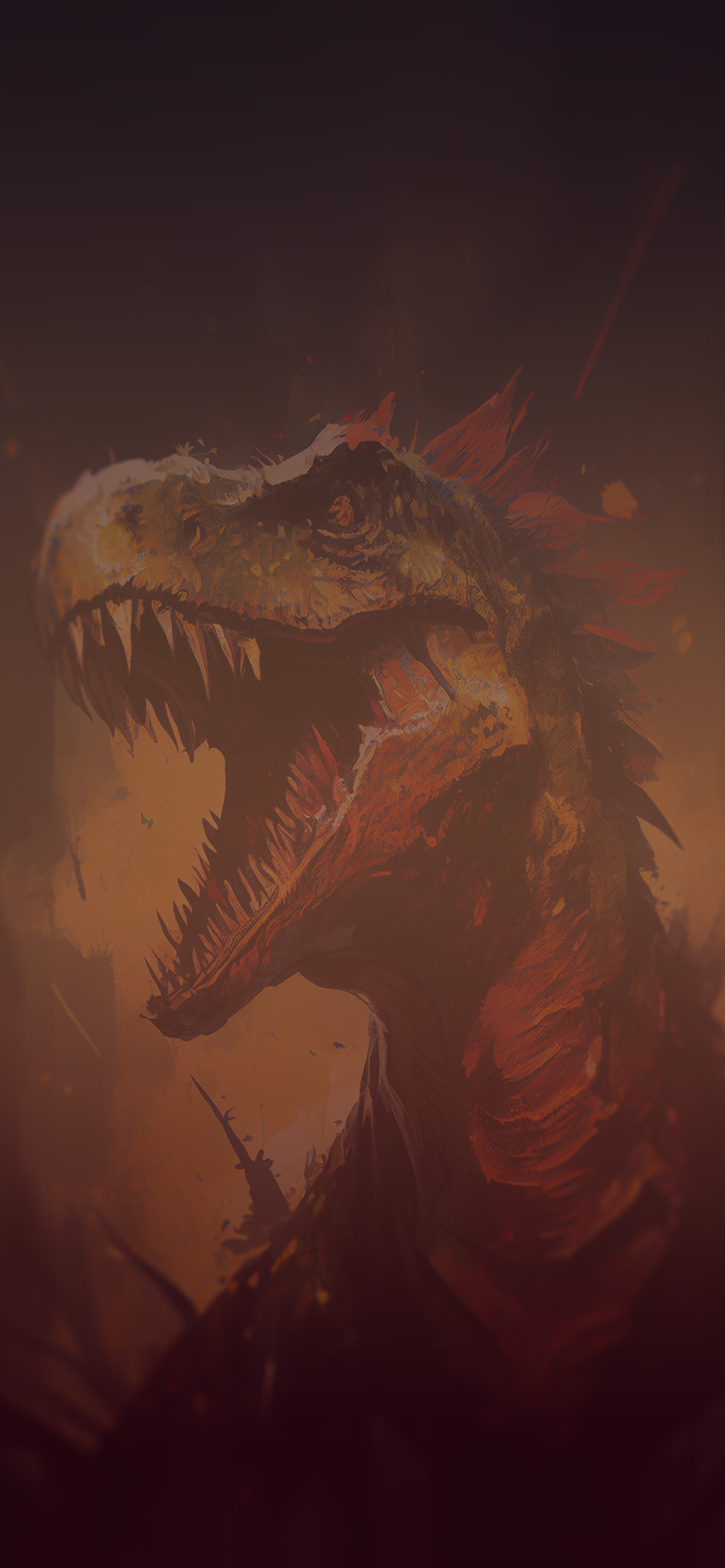 1190x2560 Dinosaur Art Wallpaper Aesthetic Wallpaper for iPhone, Phone