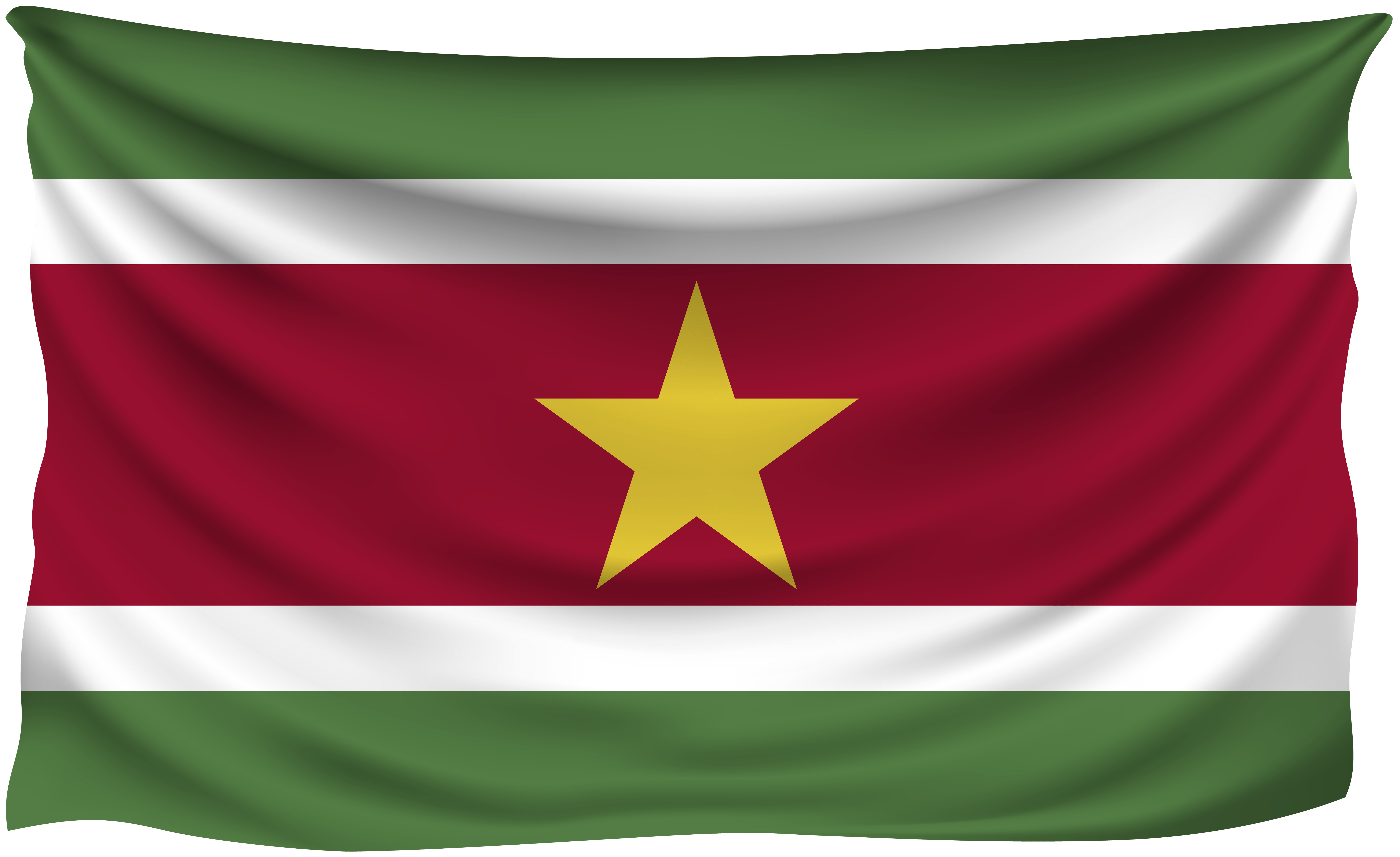 8000x4900 Suriname Wrinkled Flag Quality Image, Desktop