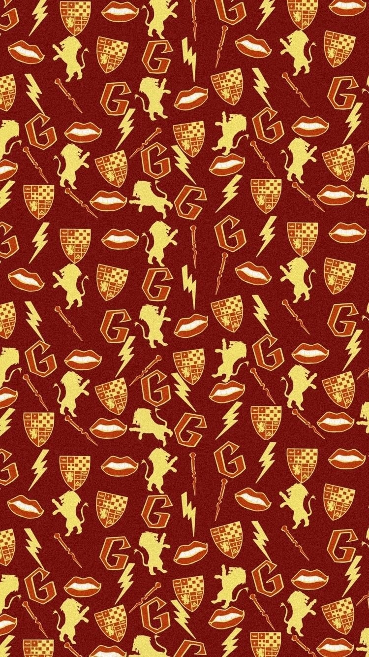 750x1340 Harry Potter Pattern Phone Wallpaper, Phone