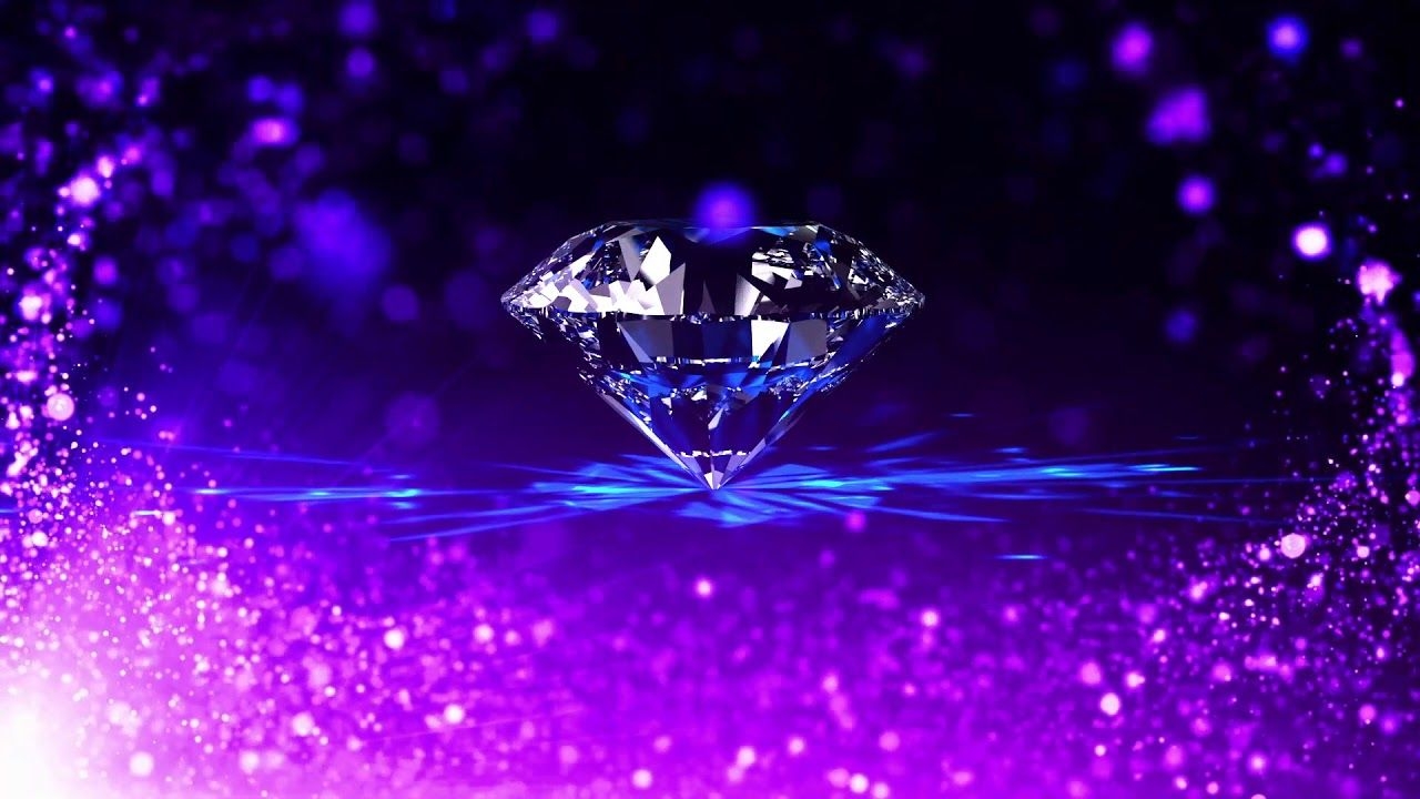 1280x720 Romantic and beautiful purple particle crystal diamond dynamic backgroun. Beautiful wallpaper, Wallpaper, Diamond background, Desktop